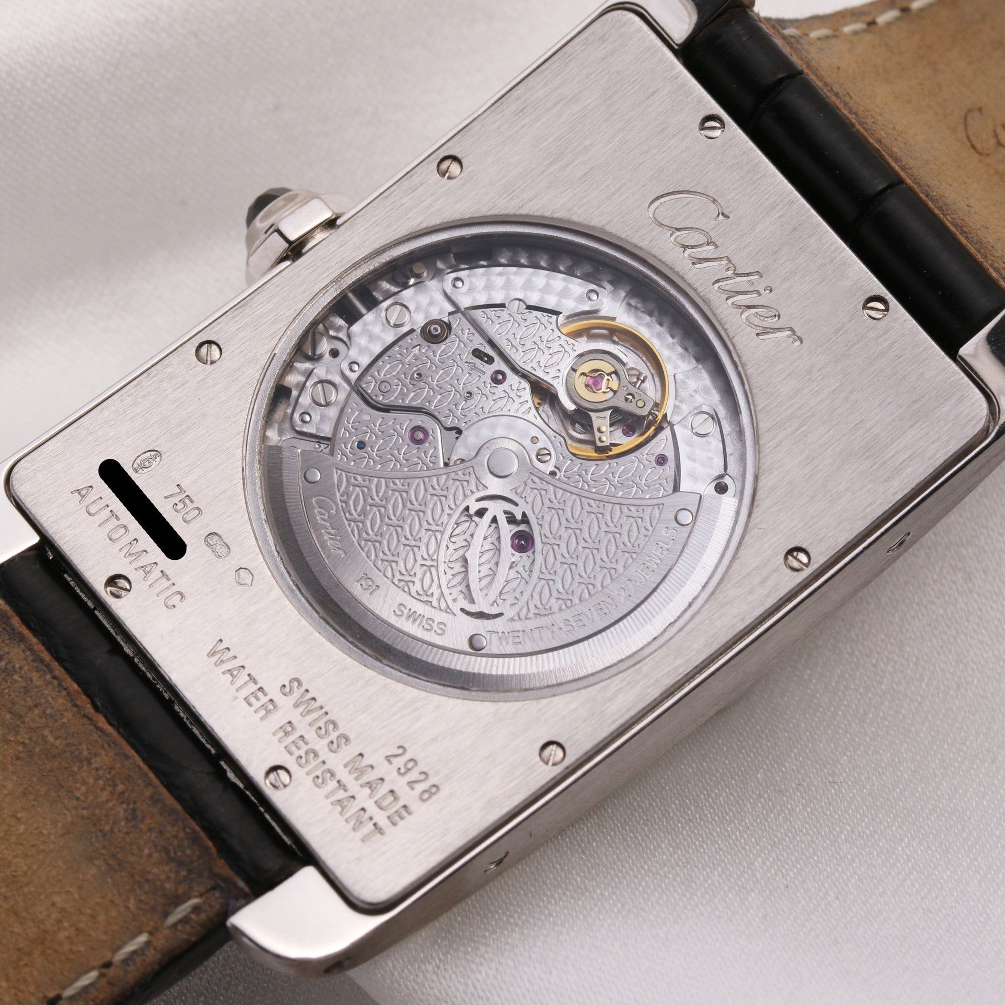 Cartier Tank Americaine XL 18K White Gold W2609956 Second Hand Watch Collectors 7