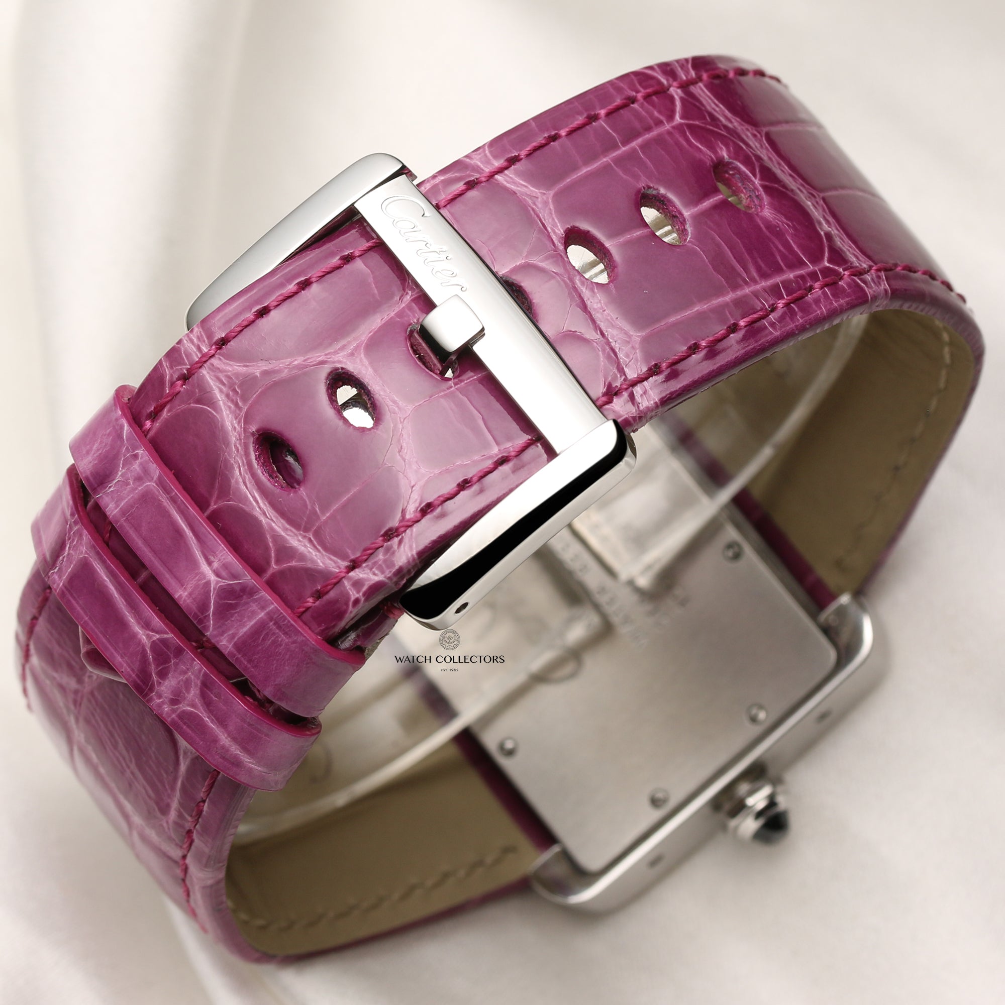 Cartier Tank Divan 18K White Gold Second Hand Watch Collectors 5