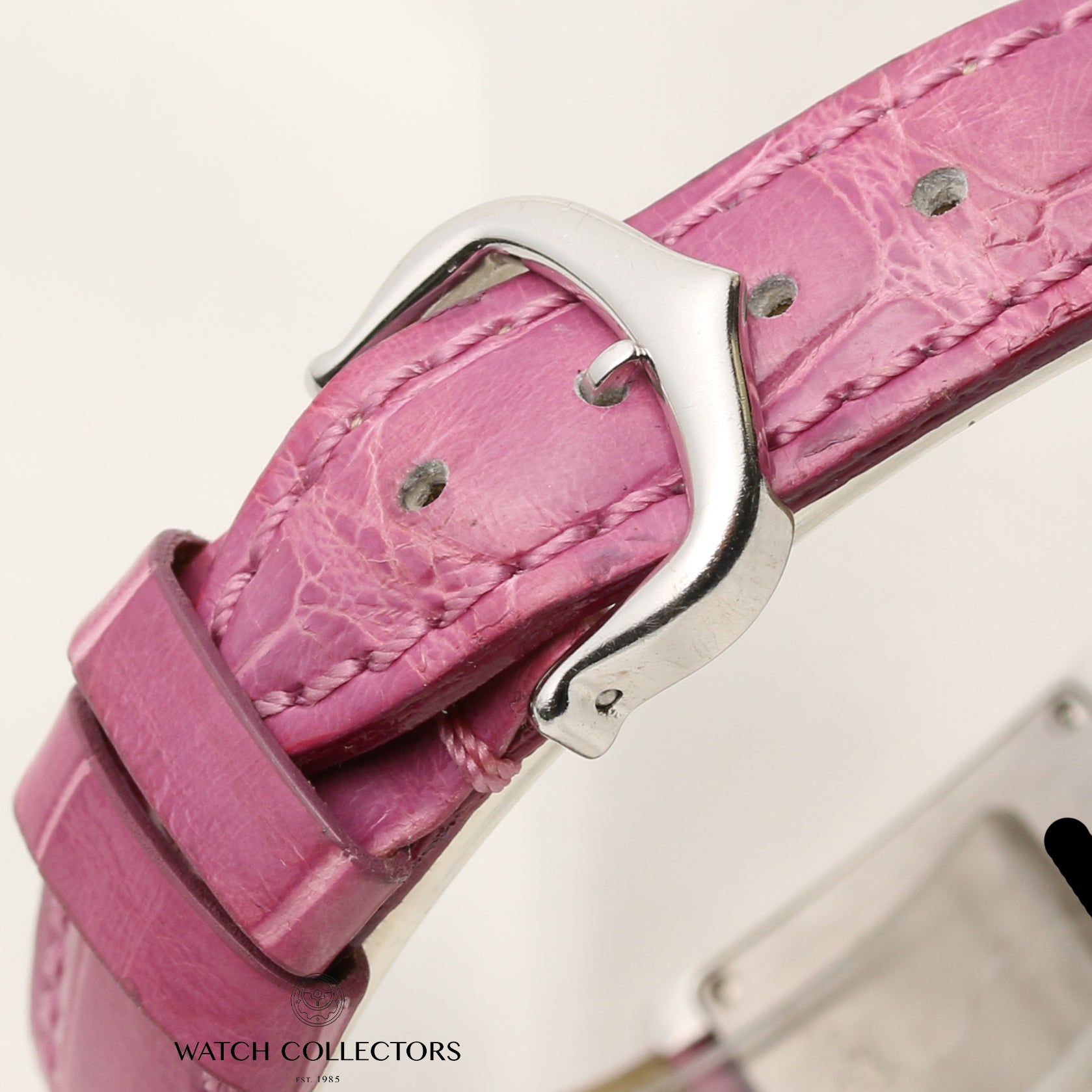 Cartier Tank Fracaisse 18K White Gold Second Hand Watch Collectors 8