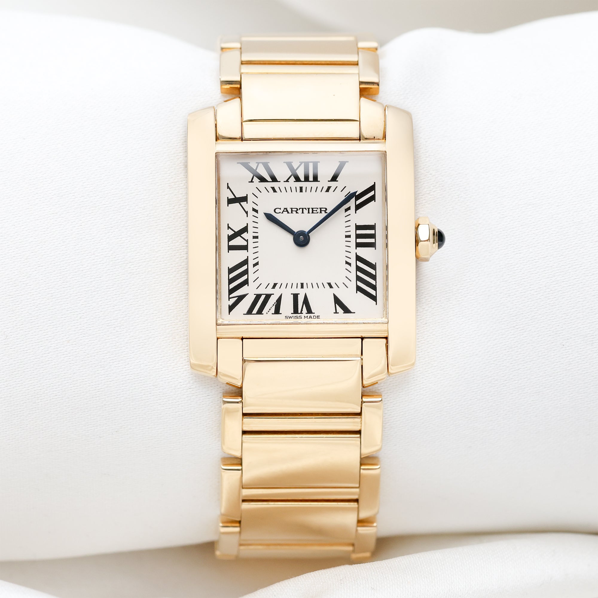 Cartier Tank Francaise 18K Yellow Gold Second Hand Watch Collectors 1