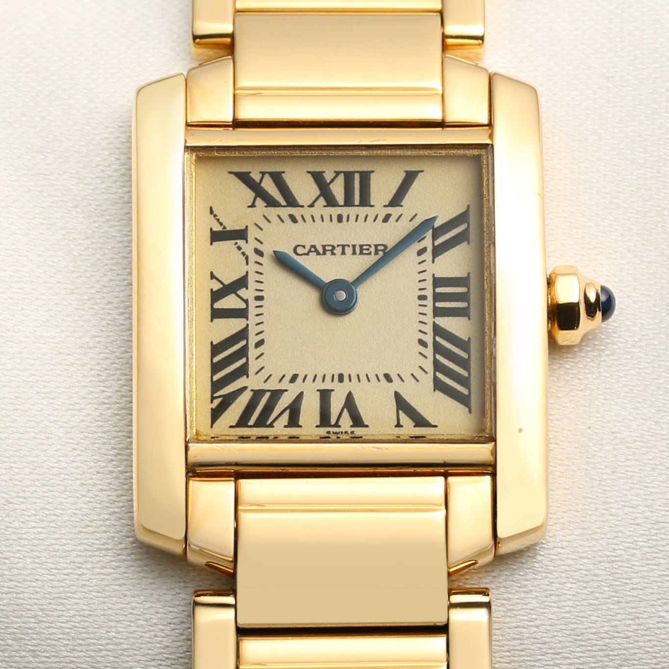 Cartier Tank Francaise 18K Yellow Gold Second Hand Watch Collectors 2