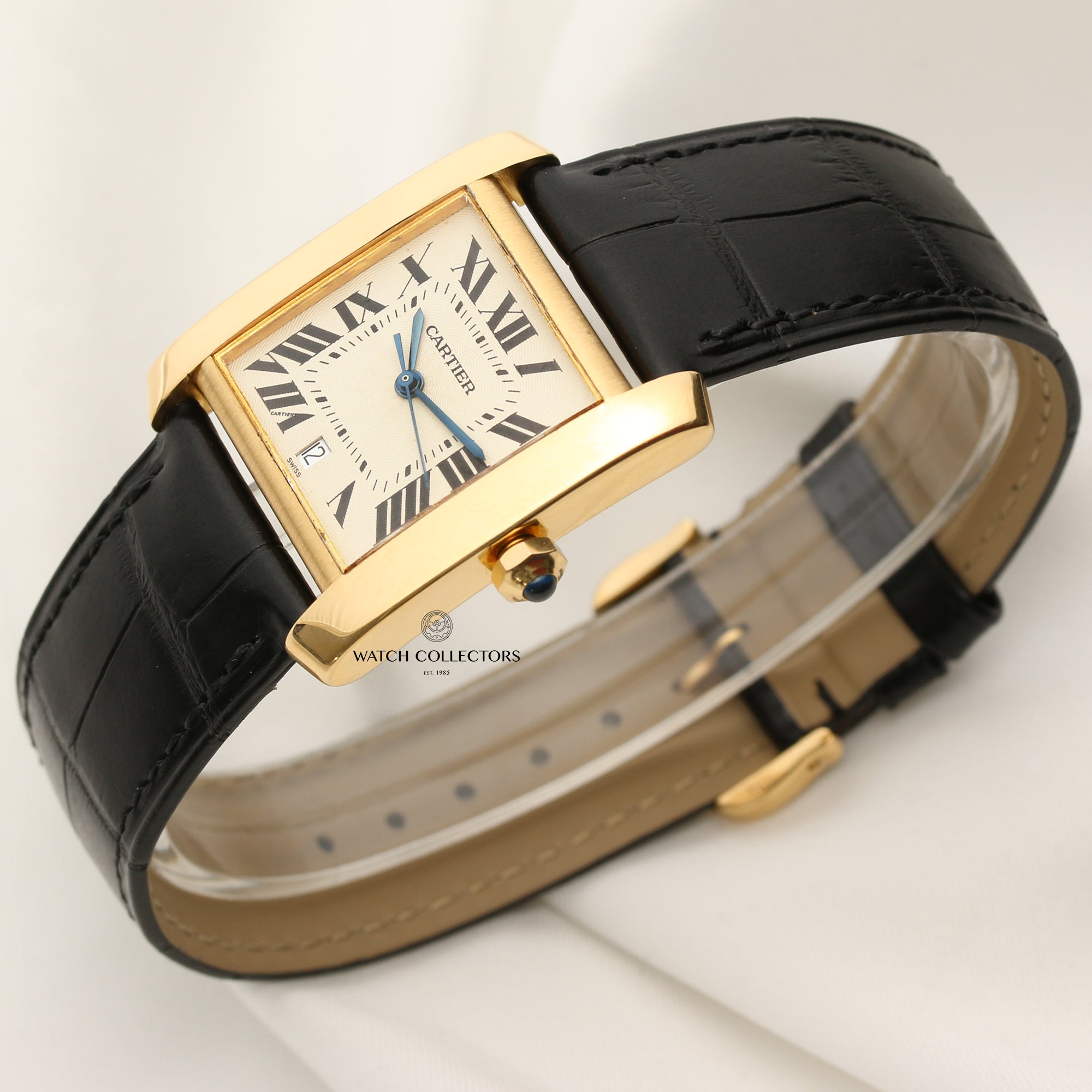Cartier Tank Francaise 18K Yellow Gold Second Hand Watch Collectors 3