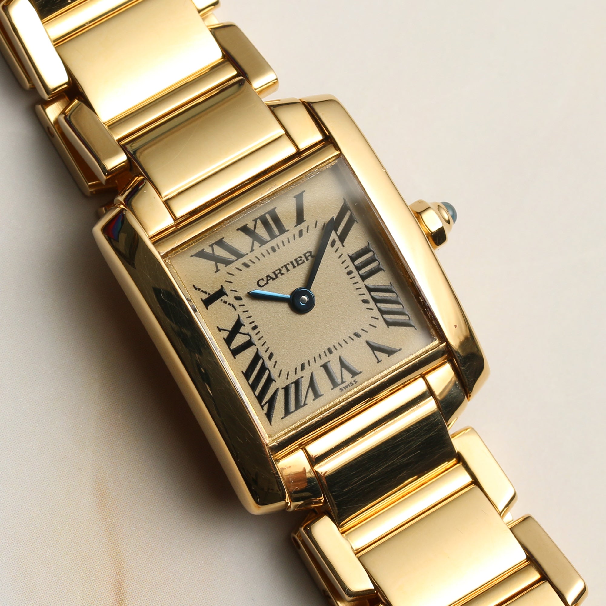 Cartier Tank Francaise 18K Yellow Gold Second Hand Watch Collectors 4