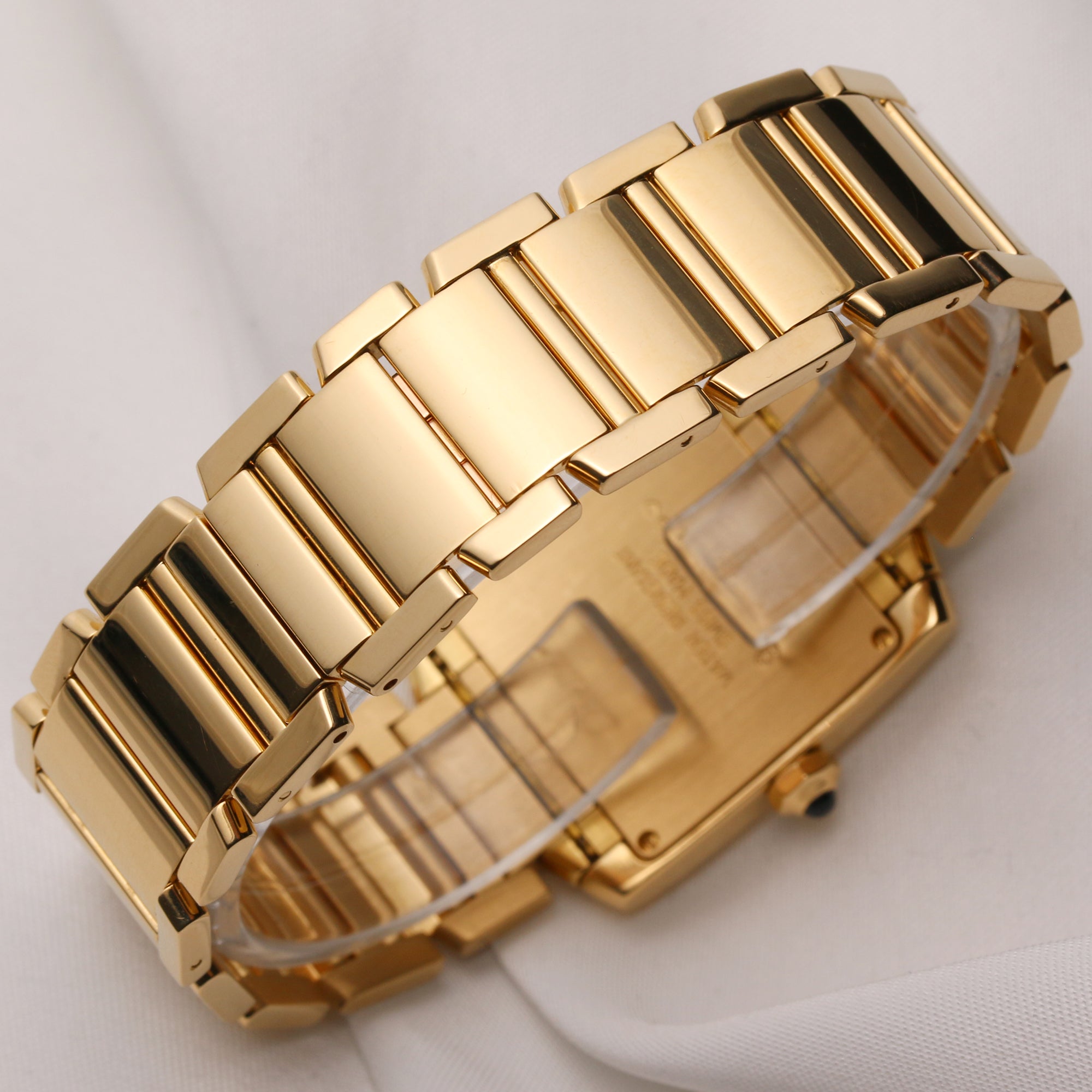 Cartier Tank Francaise 18K Yellow Gold Second Hand Watch Collectors 5