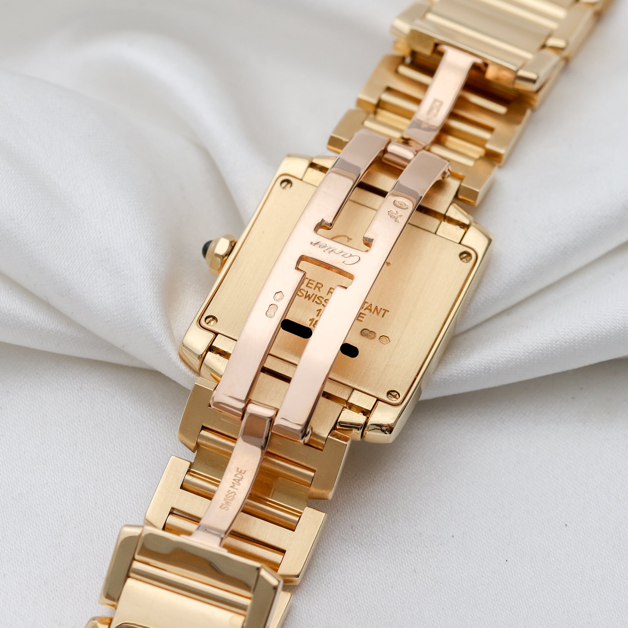 Cartier Tank Francaise 18K Yellow Gold Second Hand Watch Collectors 5