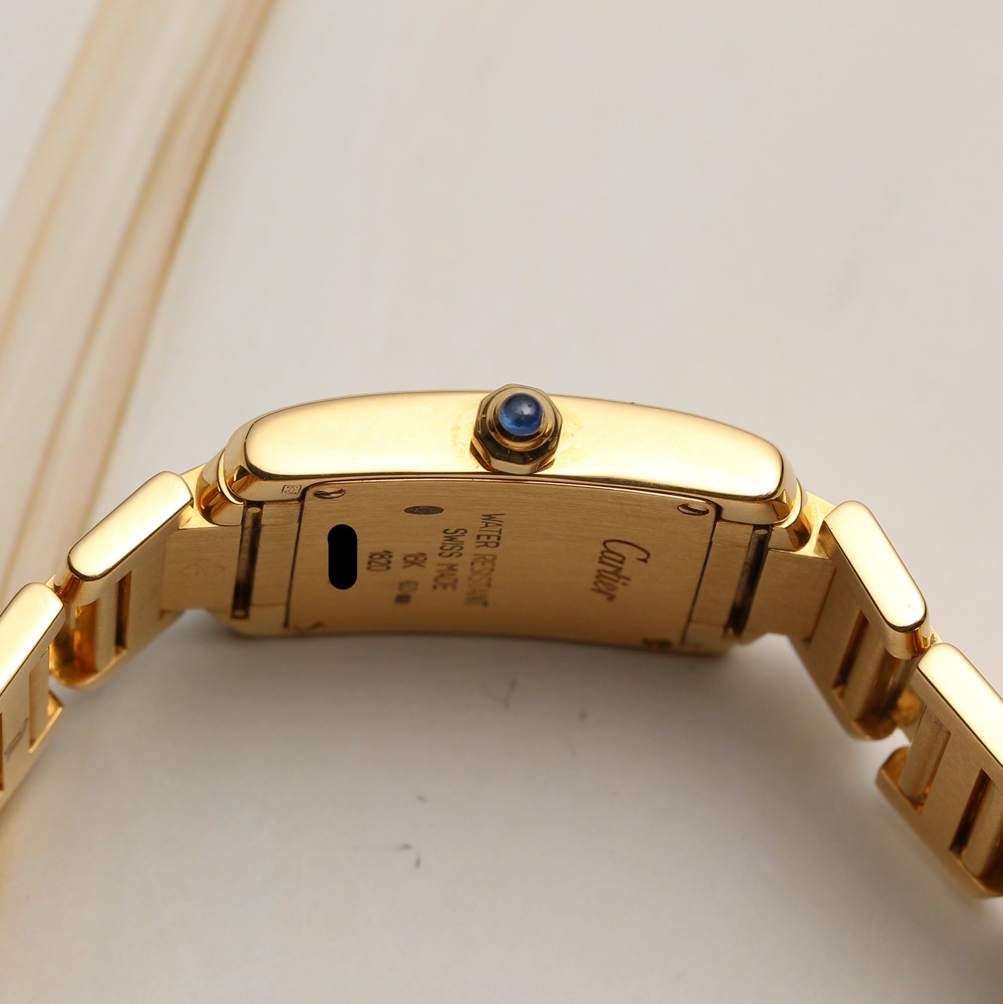 Cartier Tank Francaise 18K Yellow Gold Second Hand Watch Collectors 5