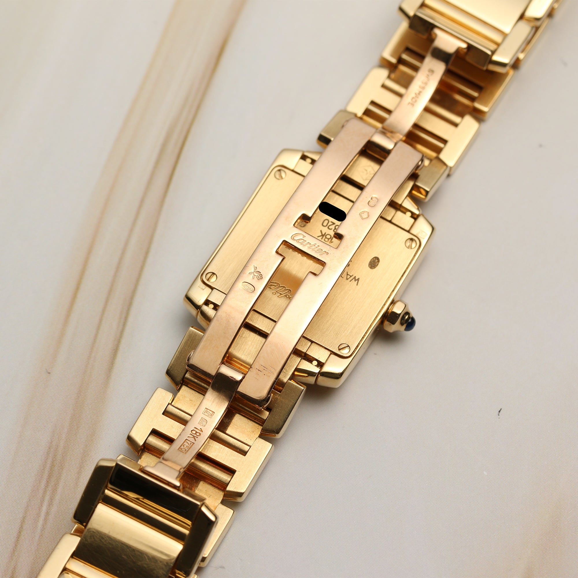 Cartier Tank Francaise 18K Yellow Gold Second Hand Watch Collectors 6