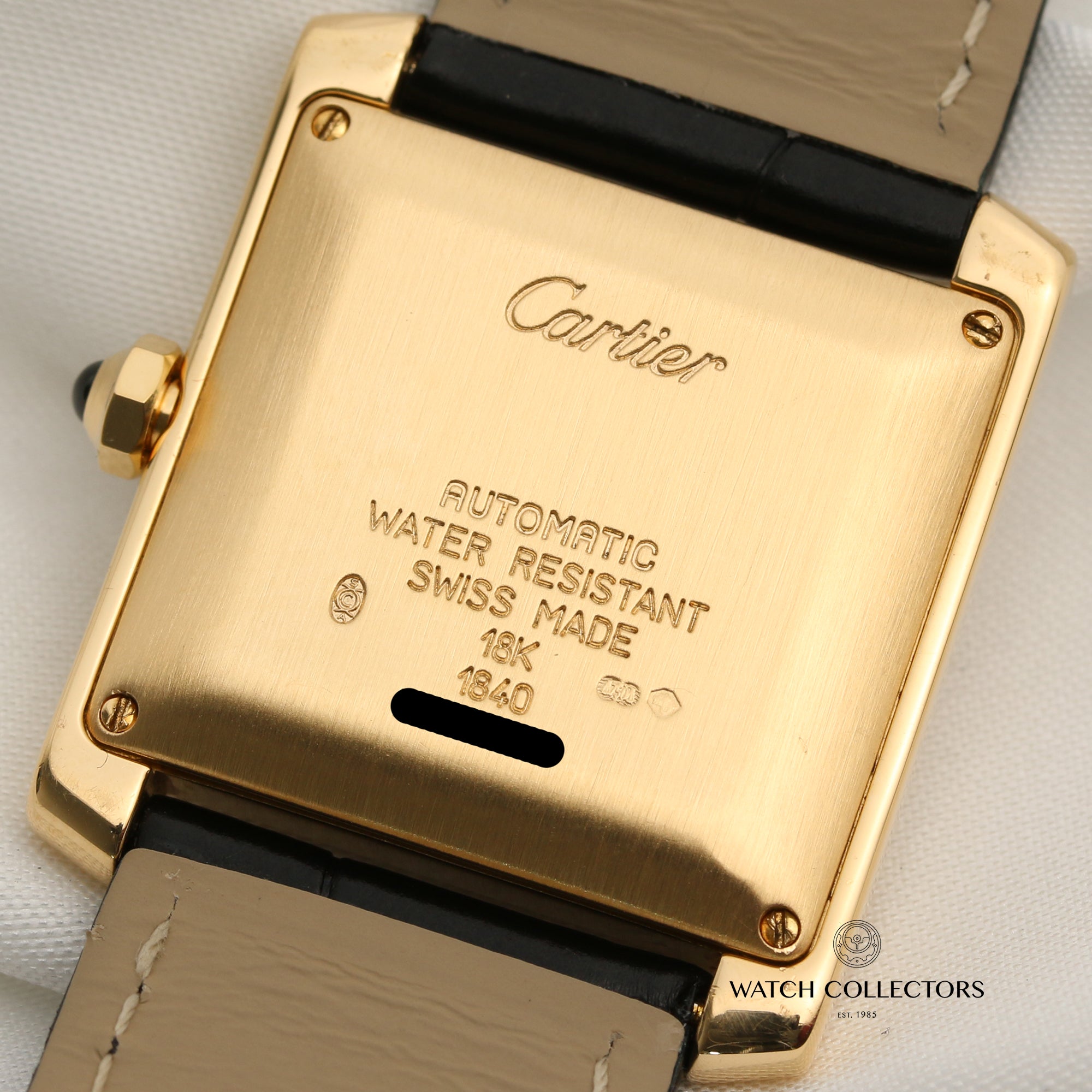 Cartier Tank Francaise 18K Yellow Gold Second Hand Watch Collectors 7