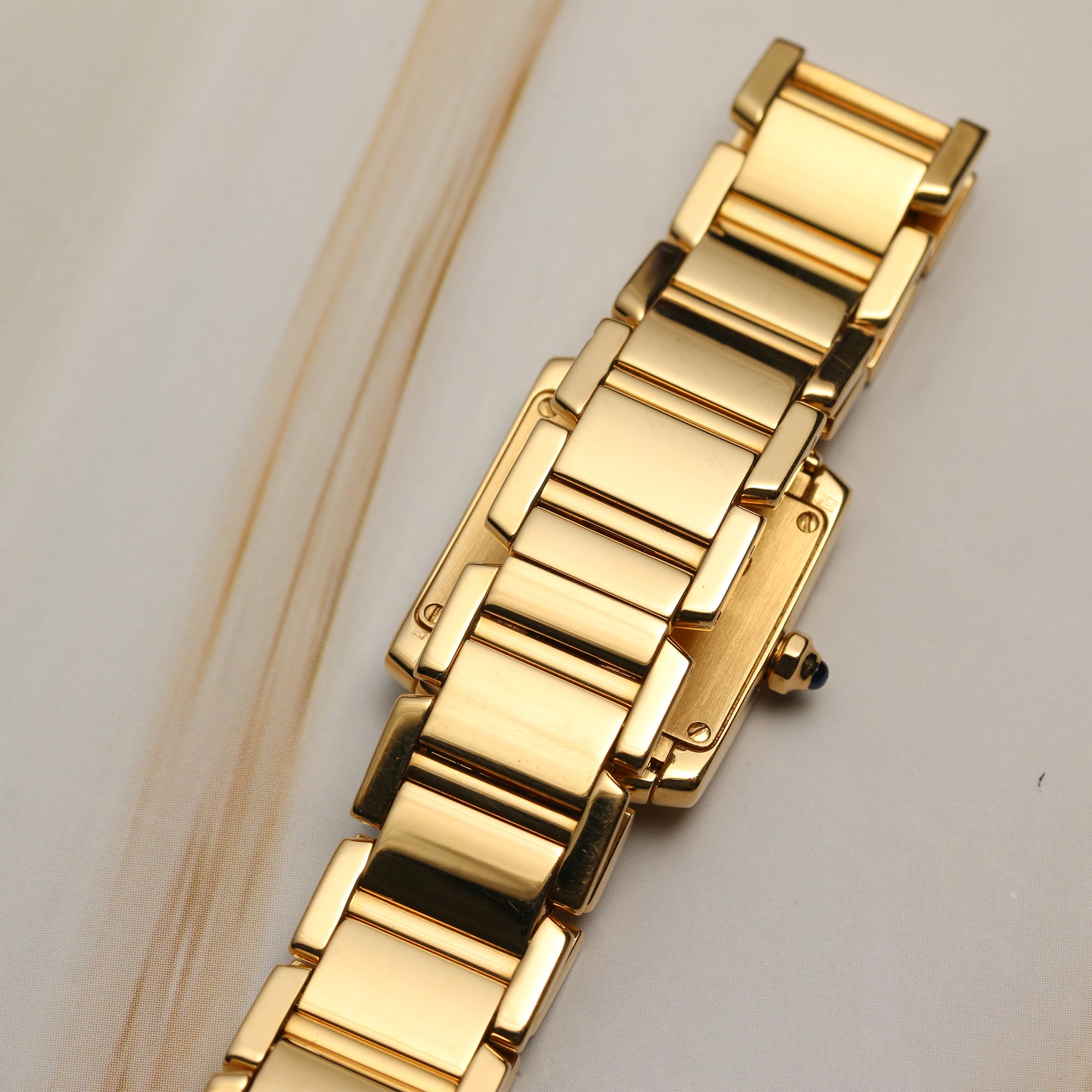 Cartier Tank Francaise 18K Yellow Gold Second Hand Watch Collectors 7