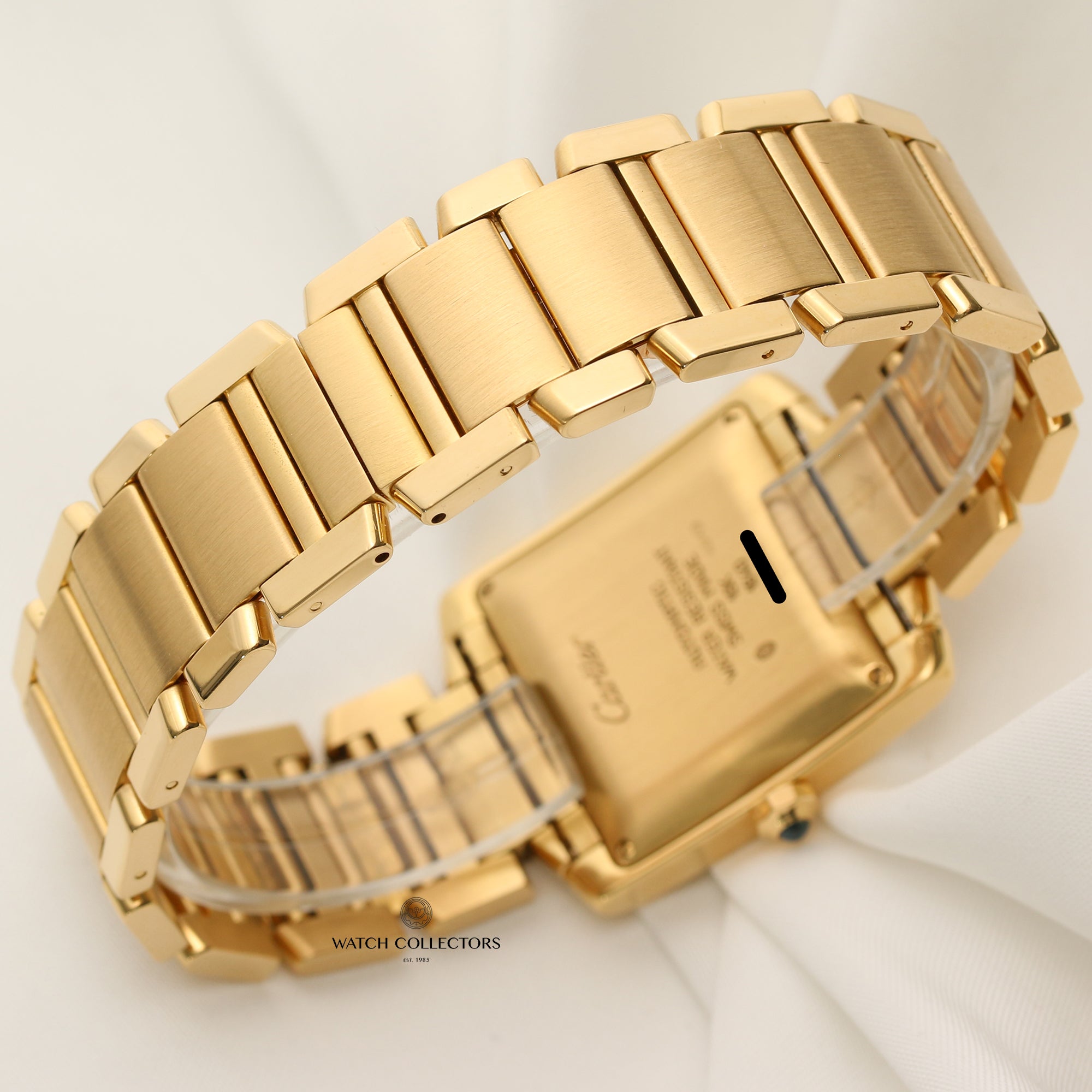 Cartier Tank Francaise Gents 18K Yellow Gold Second Hand Watch Collectors 6