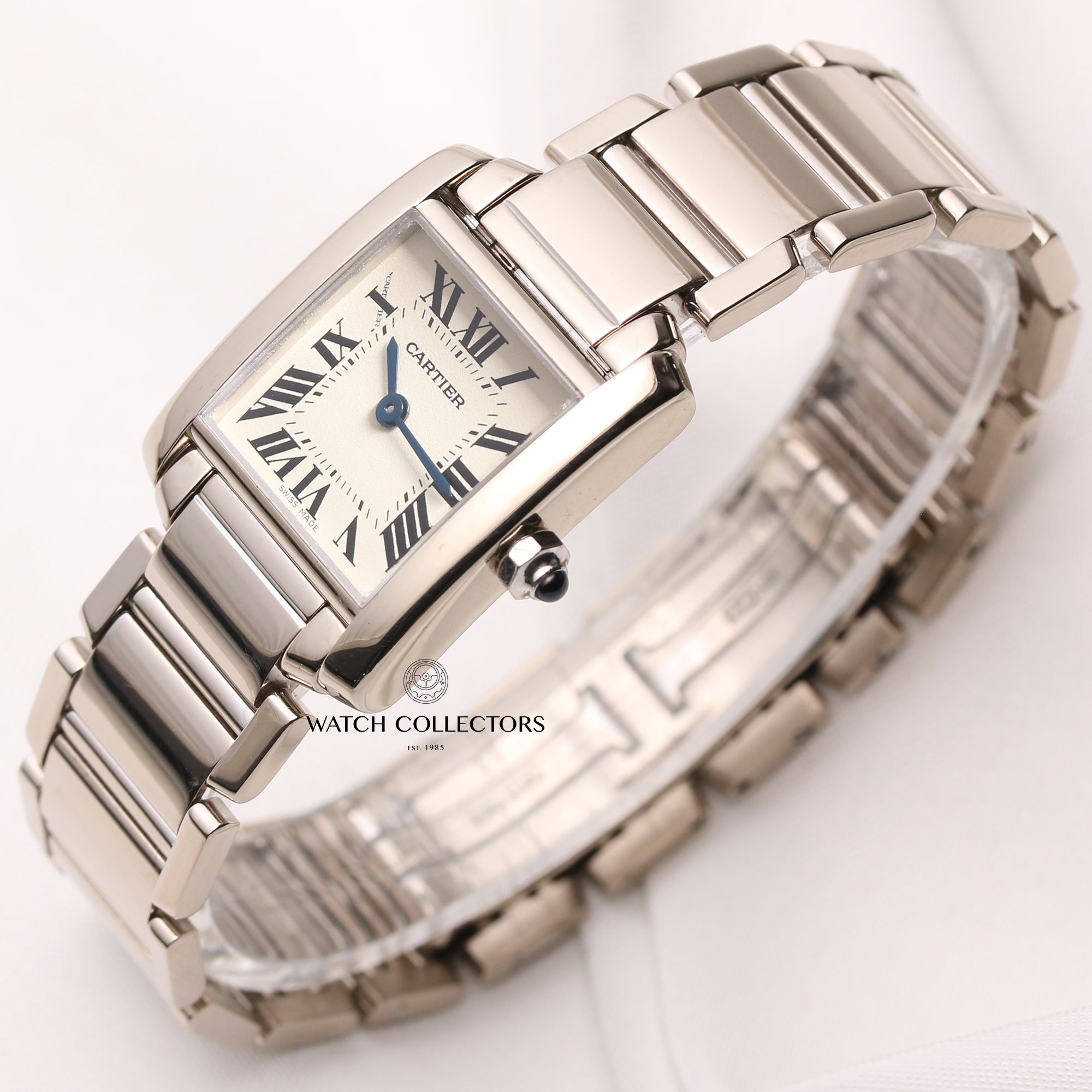 Cartier-Tank-Francaise-Stainless-Steel-Second-Hand-Watch-Collectors-3
