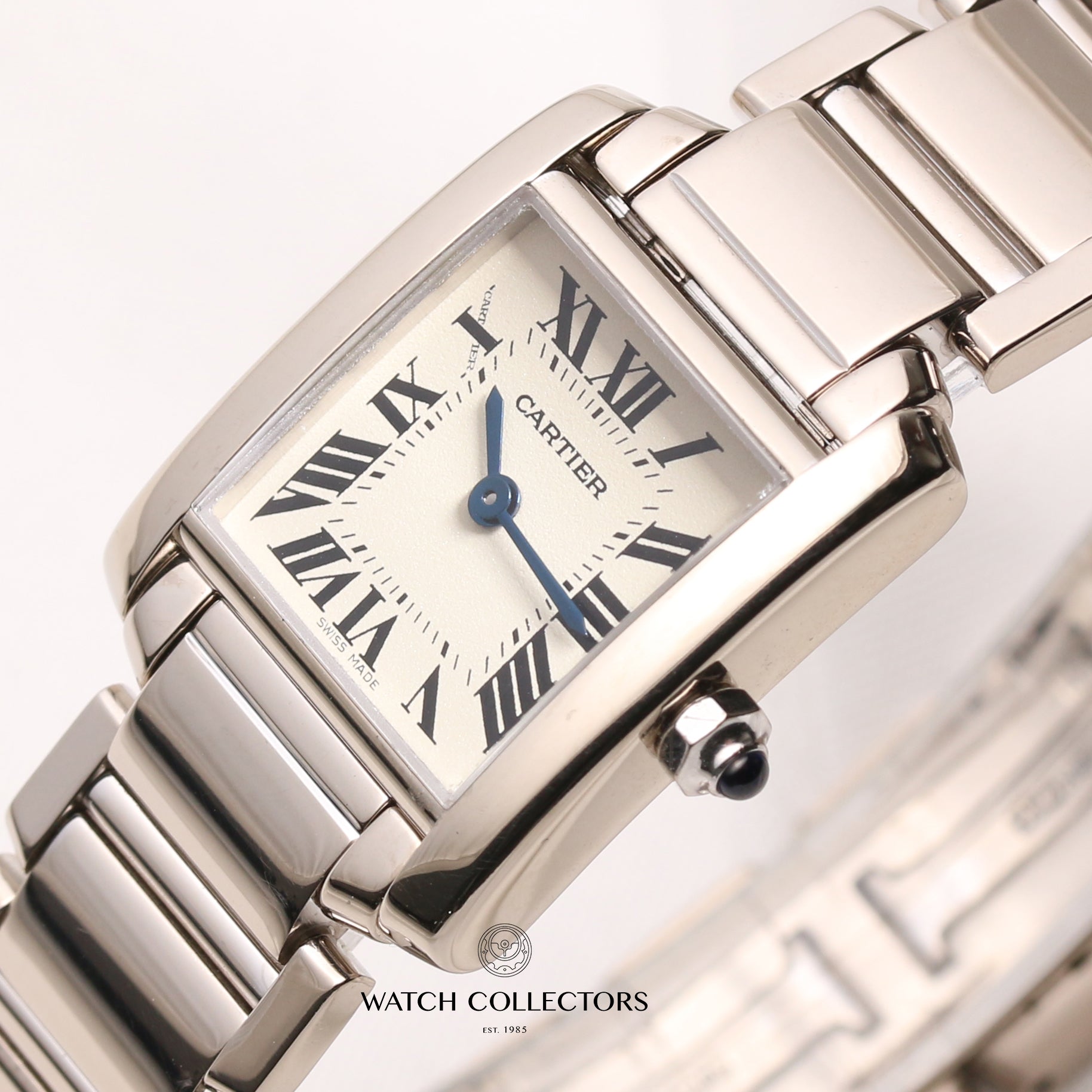 Cartier-Tank-Francaise-Stainless-Steel-Second-Hand-Watch-Collectors-4