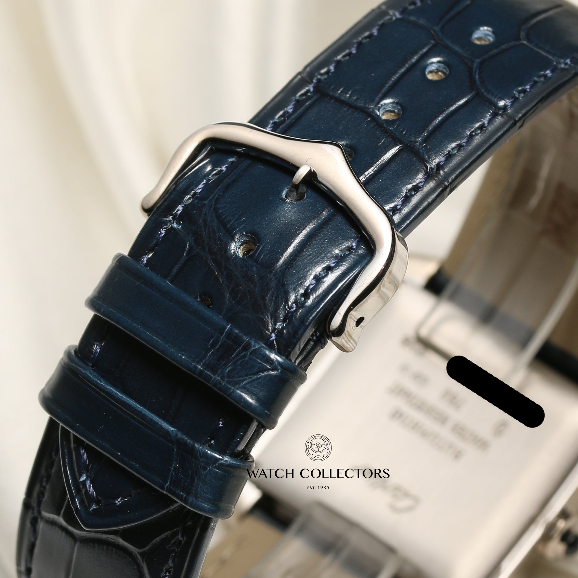 Cartier Tank Francaisse 18K White Gold Second Hand Watch Collectors 10