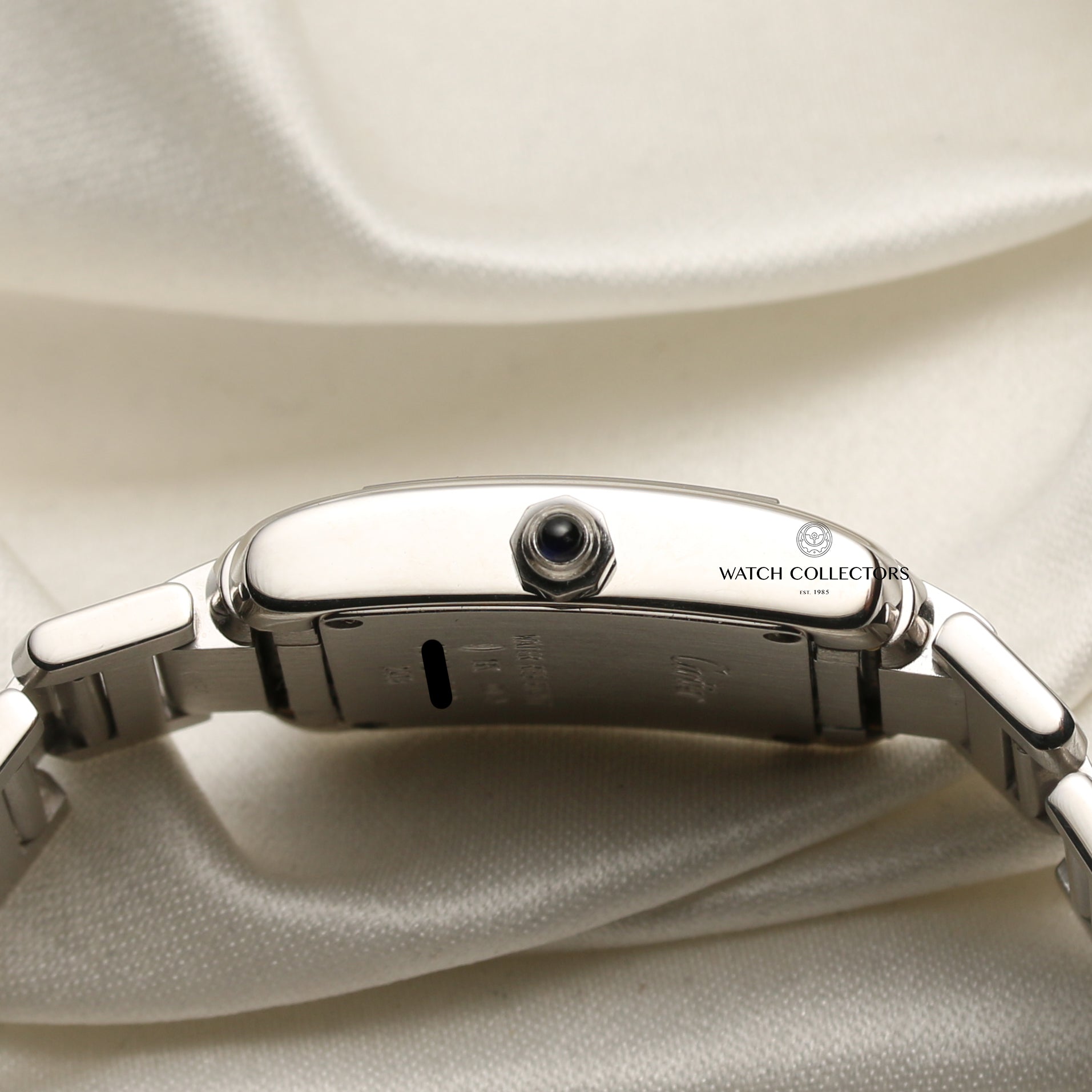 Cartier Tank Francaisse 18K White Gold Second Hand Watch Collectors 5