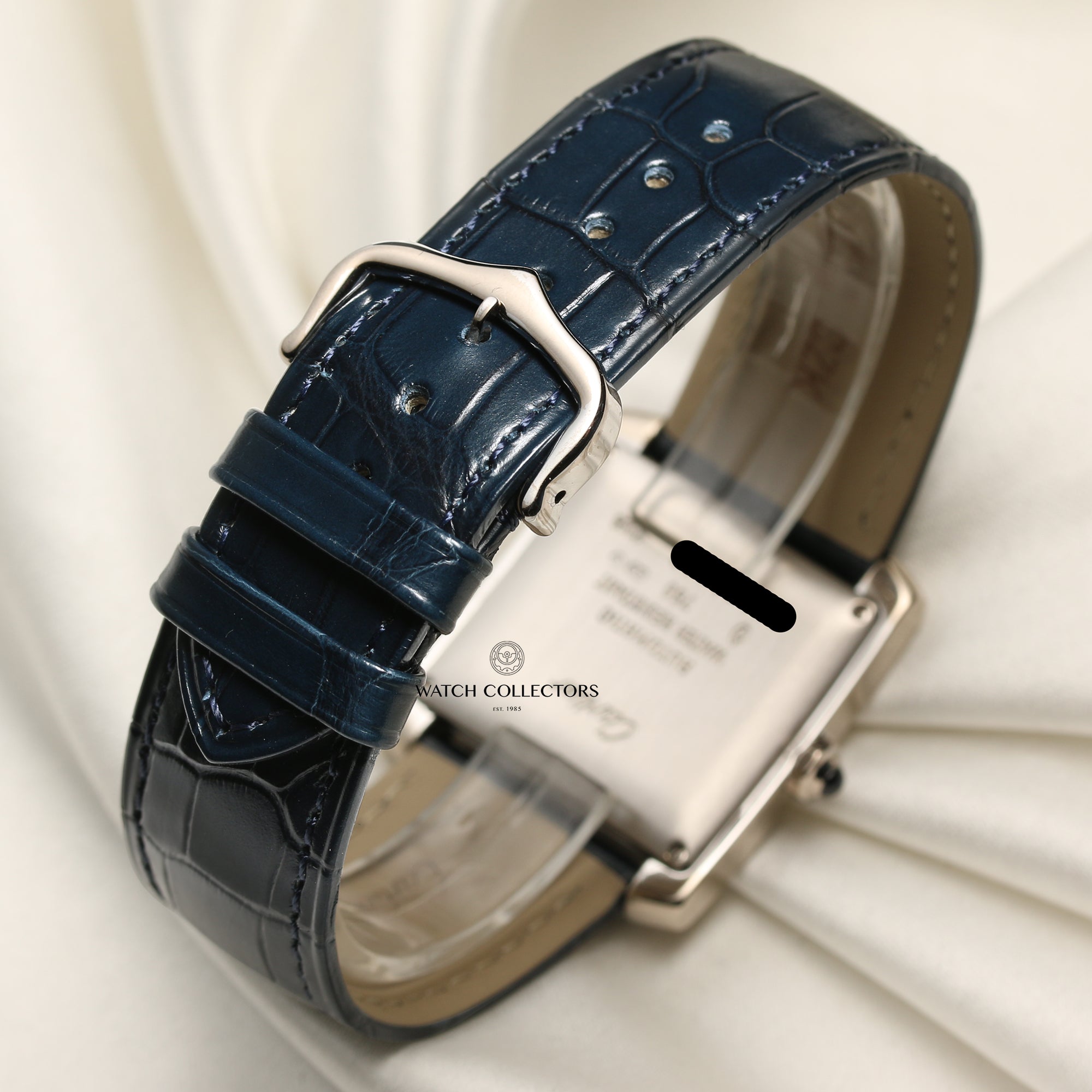 Cartier Tank Francaisse 18K White Gold Second Hand Watch Collectors 6