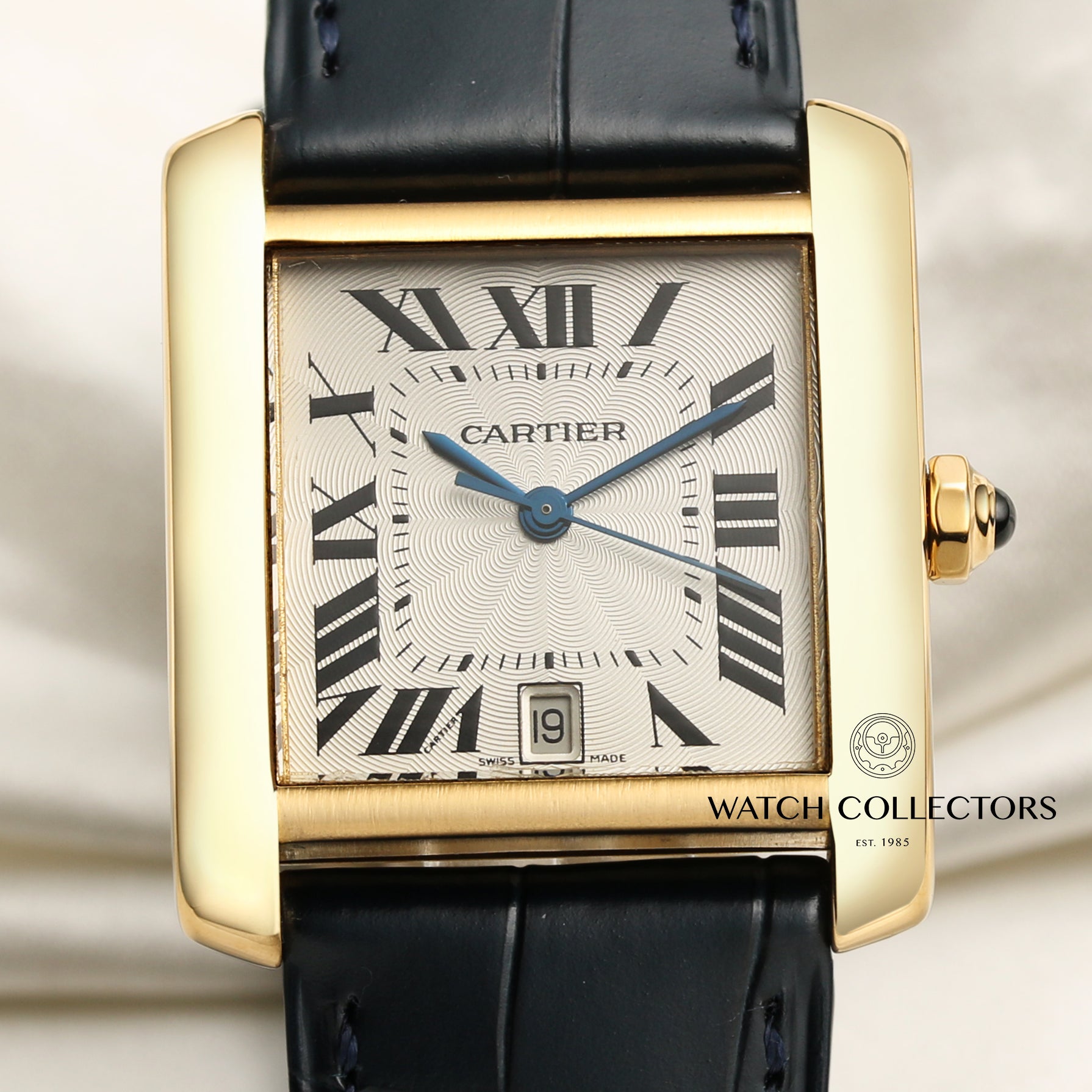 Cartier Tank Francaisse 18K Yellow Gold Second Hand Watch Collectors 2