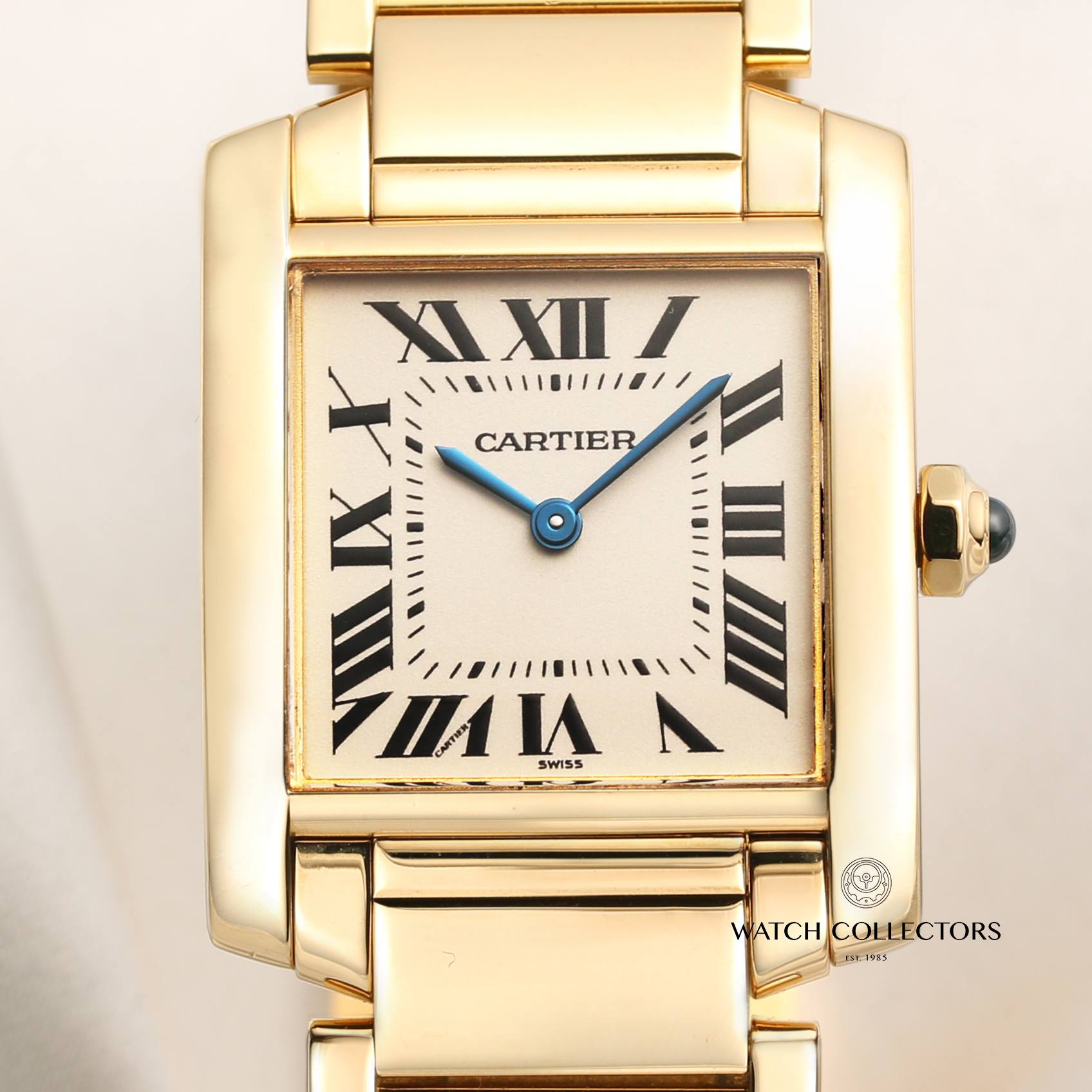 Cartier Tank Francaisse 18K Yellow Gold Second Hand Watch Collectors 2