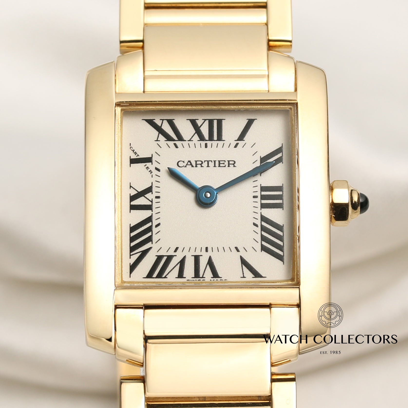 Cartier Tank Francaisse 18K Yellow Gold Second Hand Watch Collectors 2