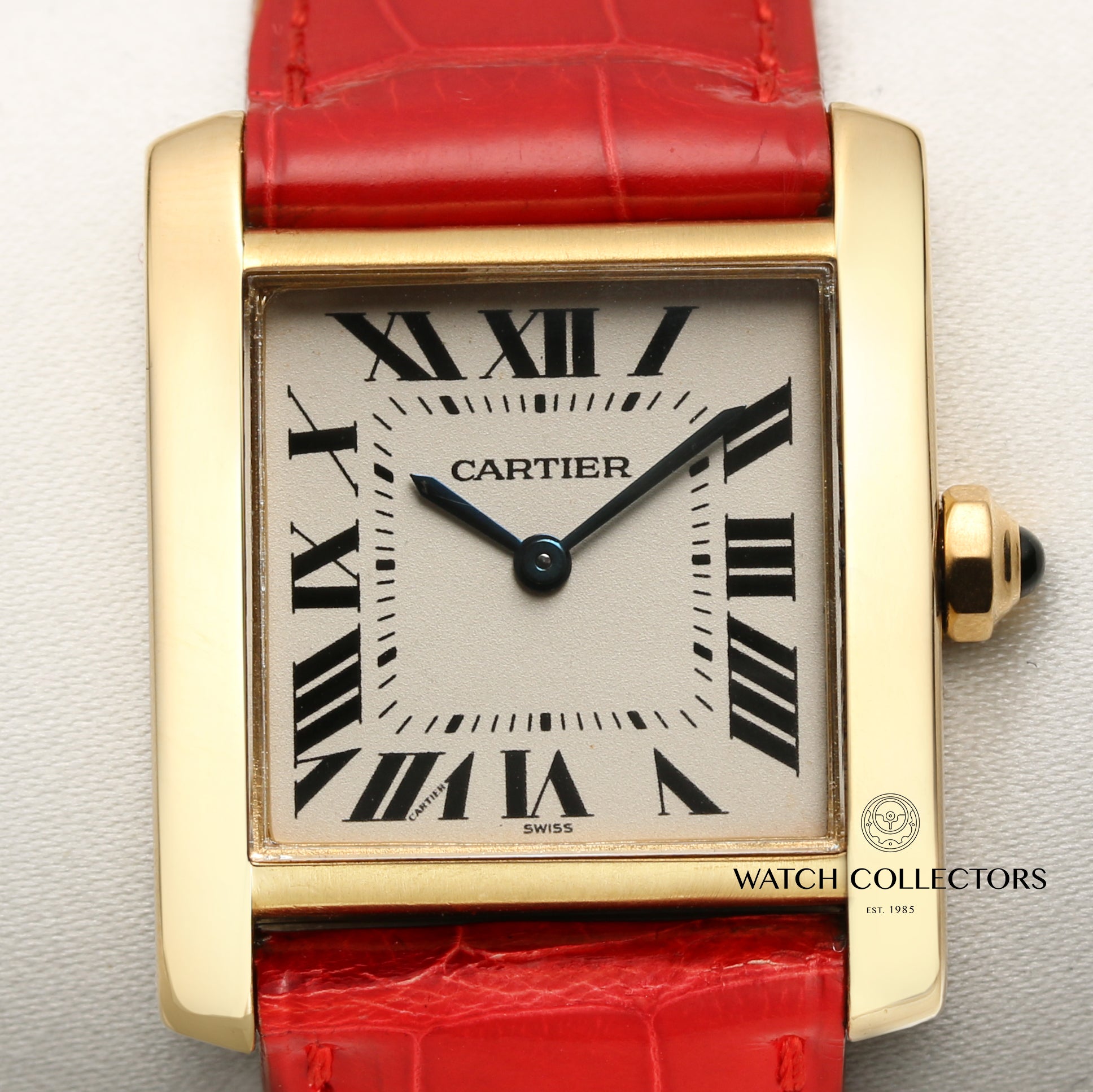 Cartier Tank Francaisse 18K Yellow Gold Second Hand Watch Collectors 2