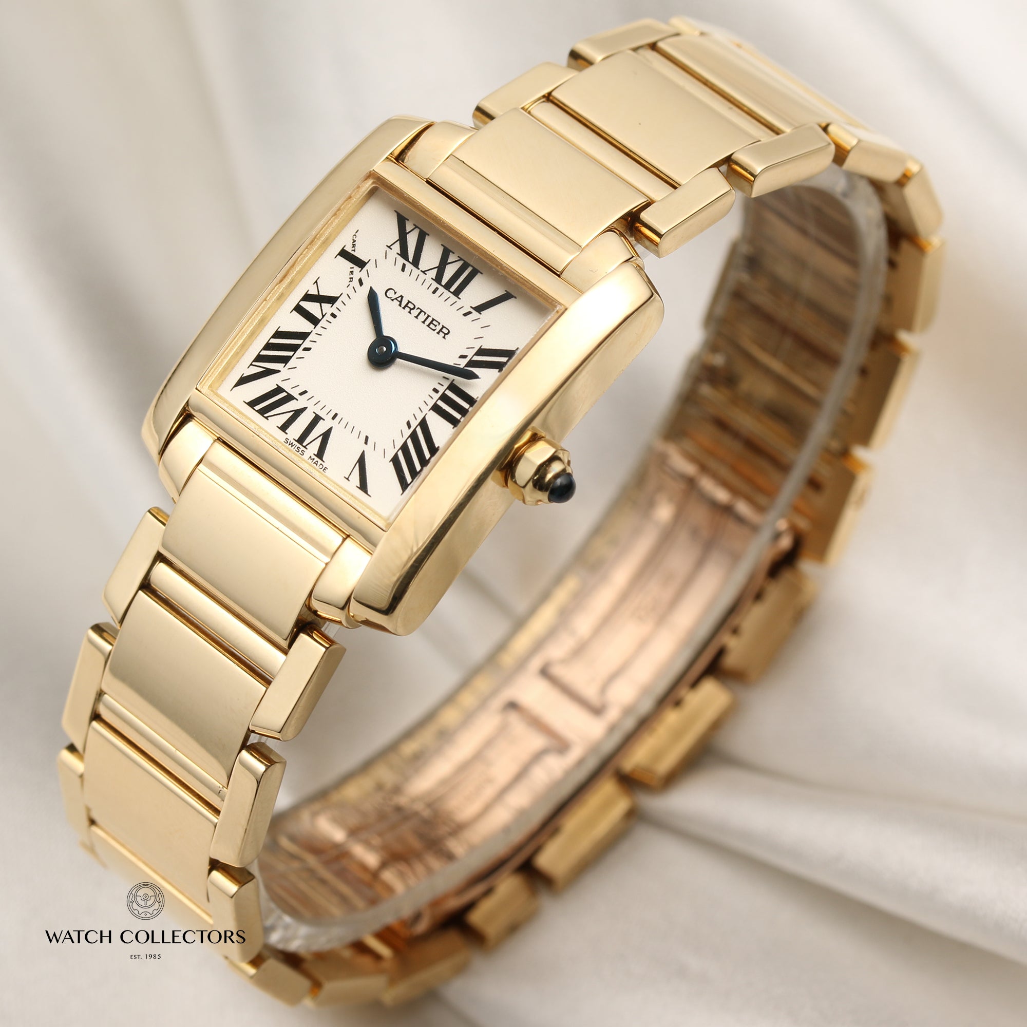 Cartier Tank Francaisse 18K Yellow Gold Second Hand Watch Collectors 3