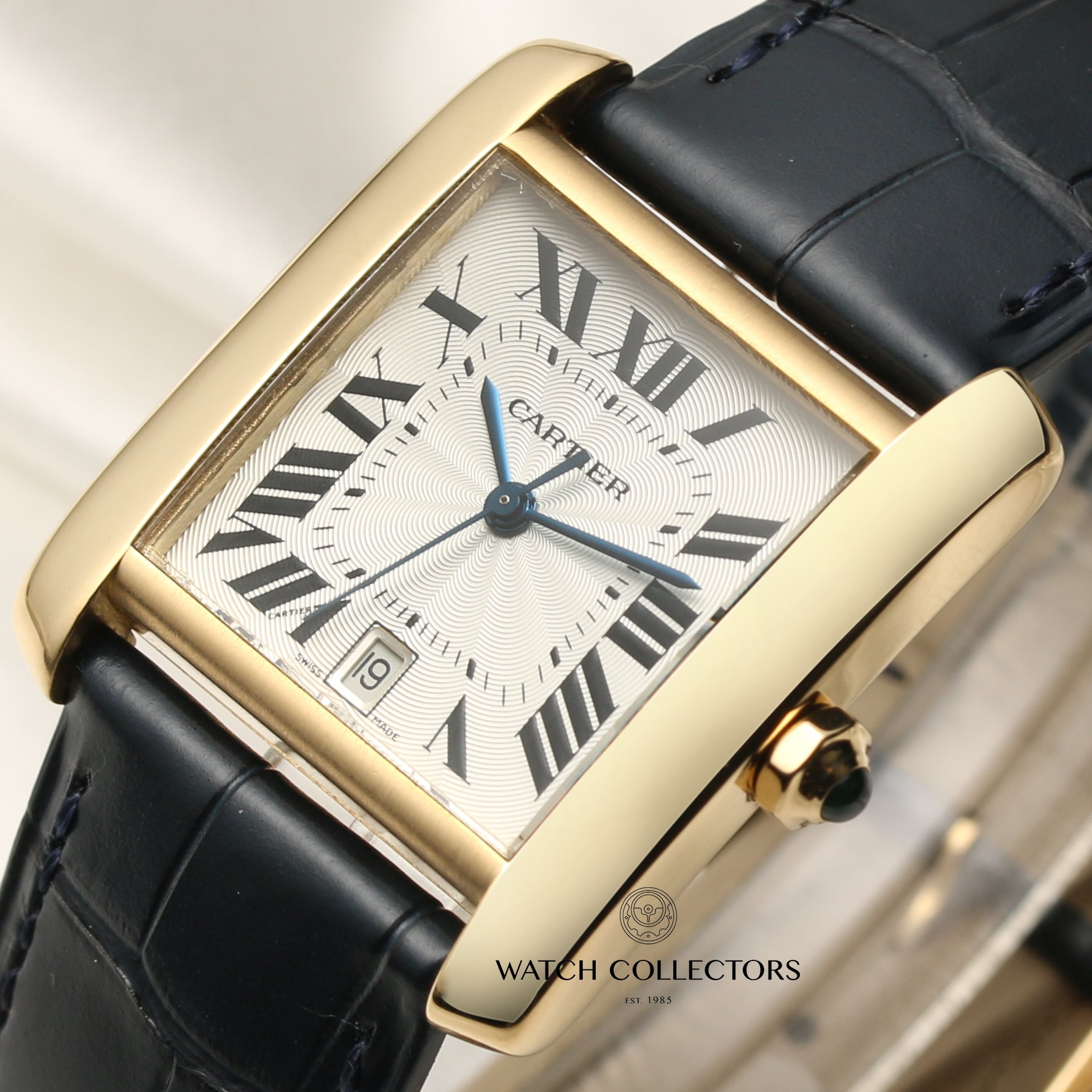 Cartier Tank Francaisse 18K Yellow Gold Second Hand Watch Collectors 4
