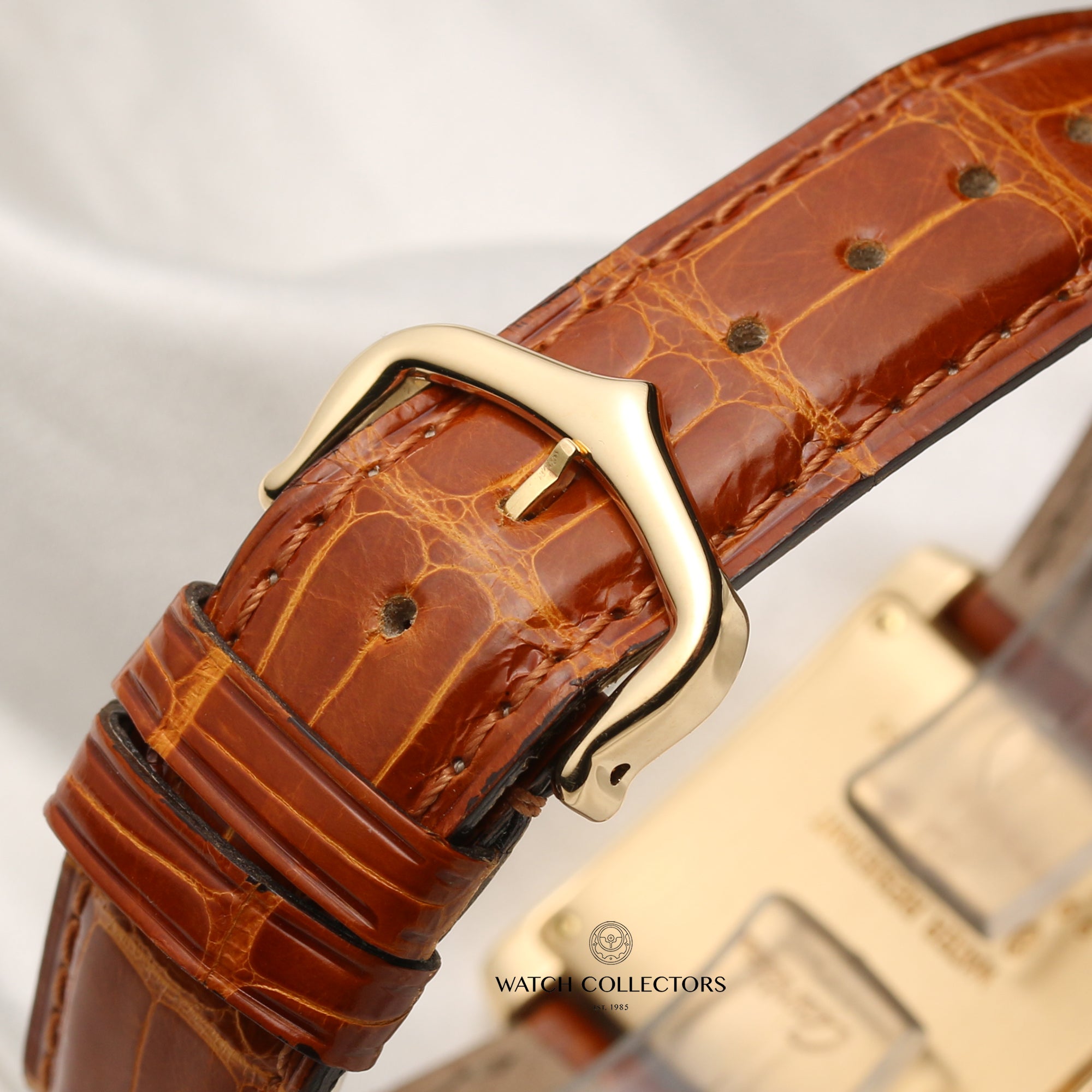 Cartier Tank Francaisse 18K Yellow Gold Second Hand Watch Collectors 8