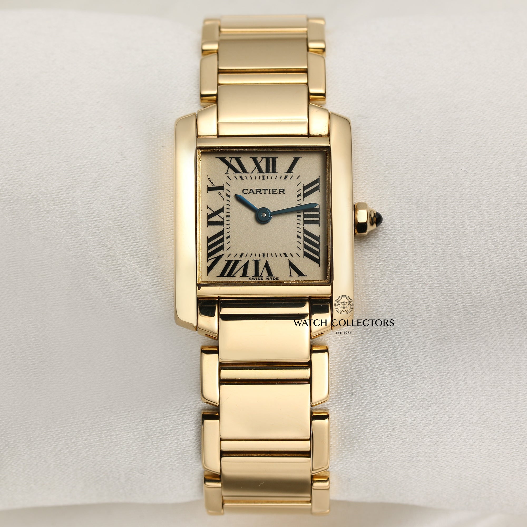 Cartier Tank Francaisse 18K Yellow Gold Seocnd Hand Watch Collectors 1
