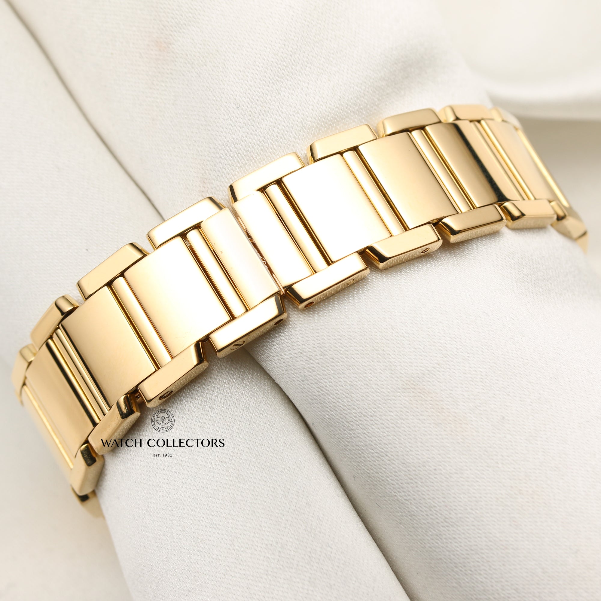 Cartier Tank Francaisse 18K Yellow Gold Seocnd Hand Watch Collectors 7
