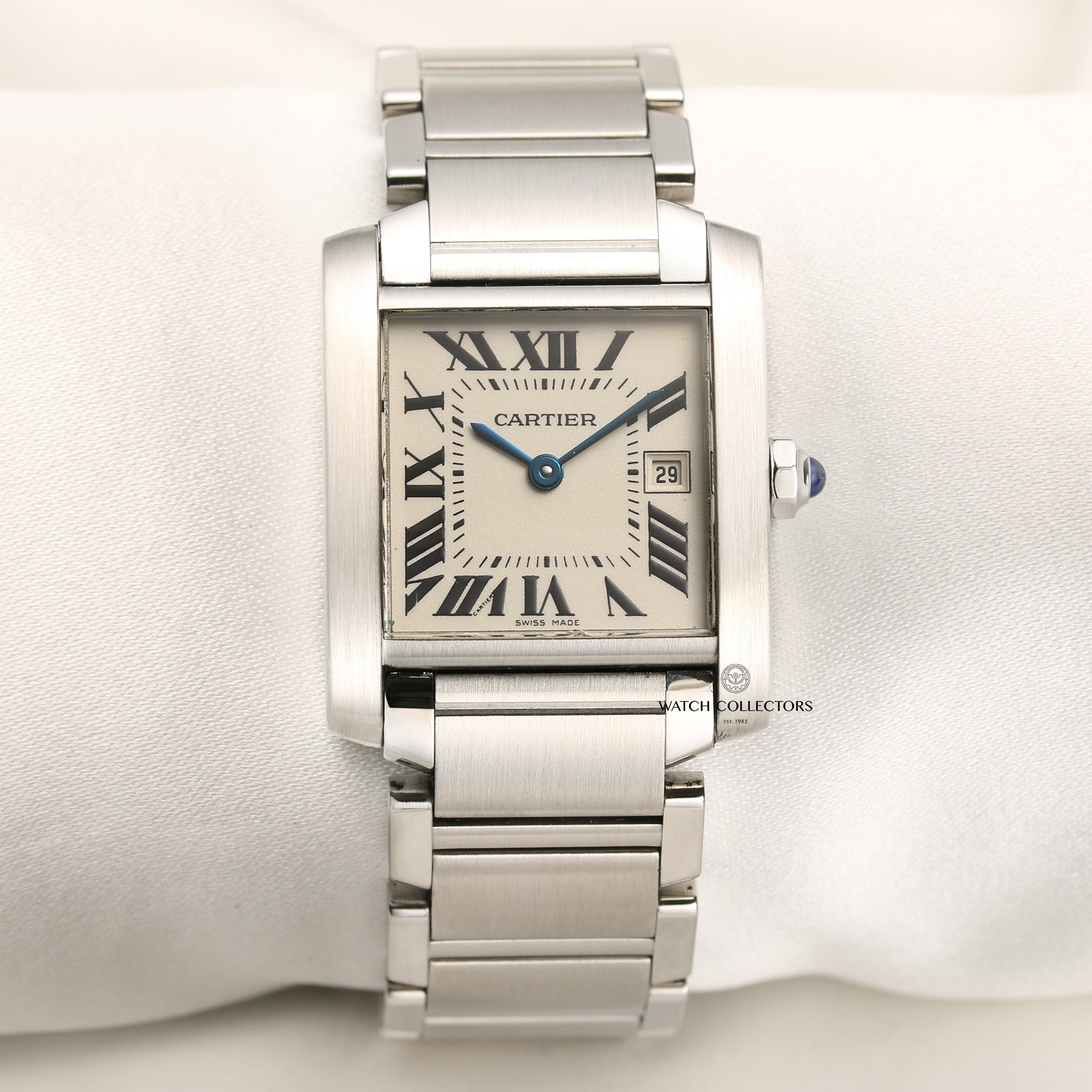 Cartier Tank Francaisse Stainless Steel Second Hand Watch Collectors 1
