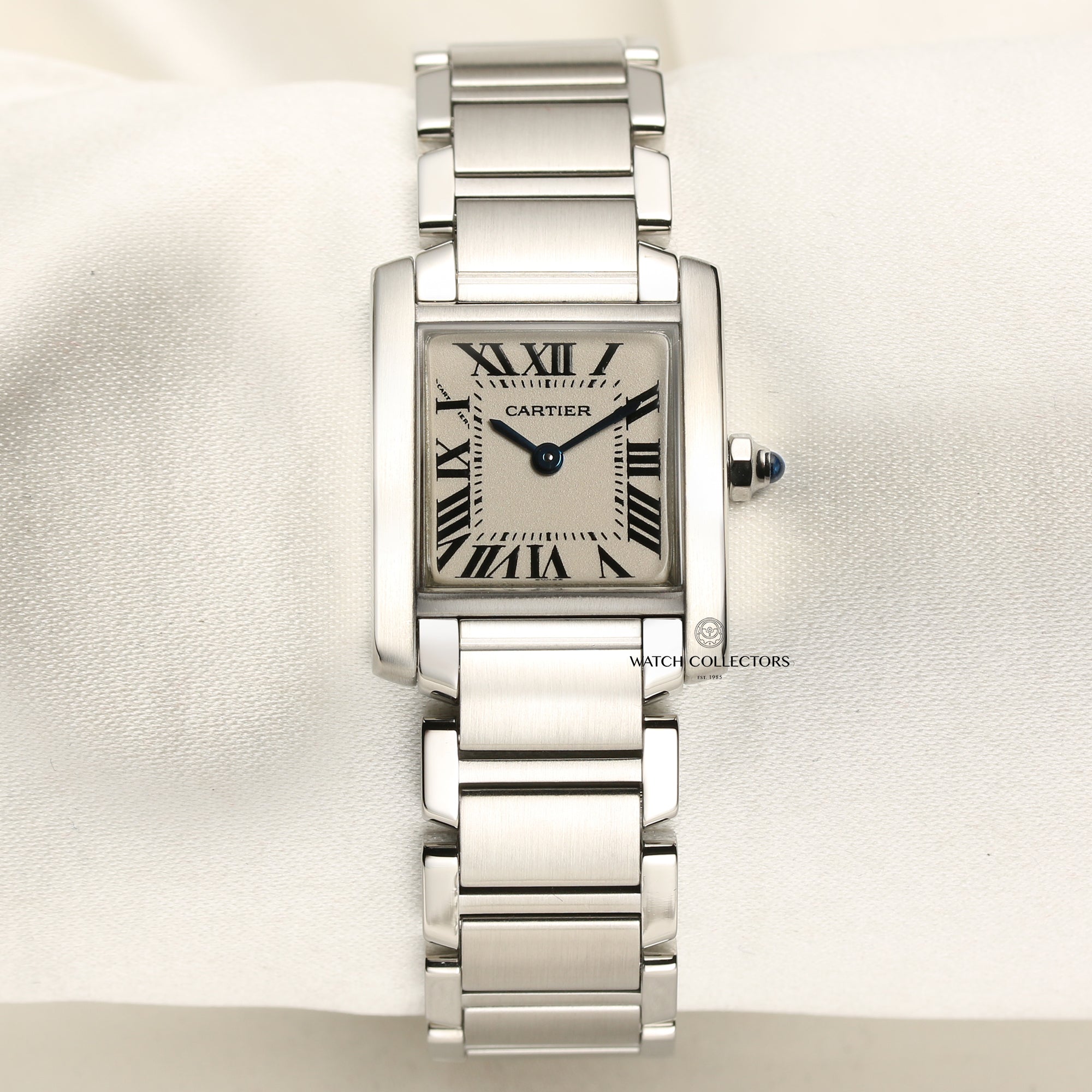 Cartier Tank Francaisse Stainless Steel Second Hand Watch Collectors 1