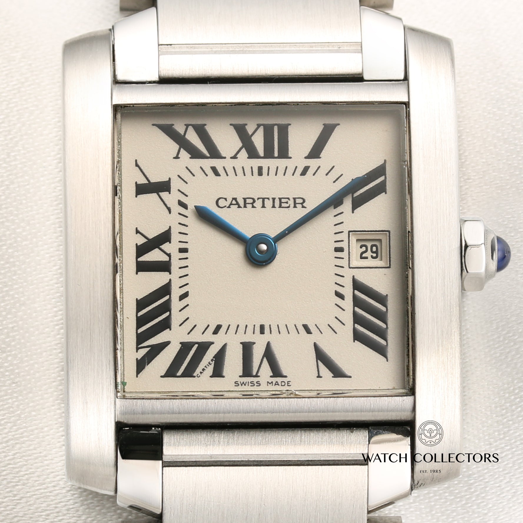Cartier Tank Francaisse Stainless Steel Second Hand Watch Collectors 2