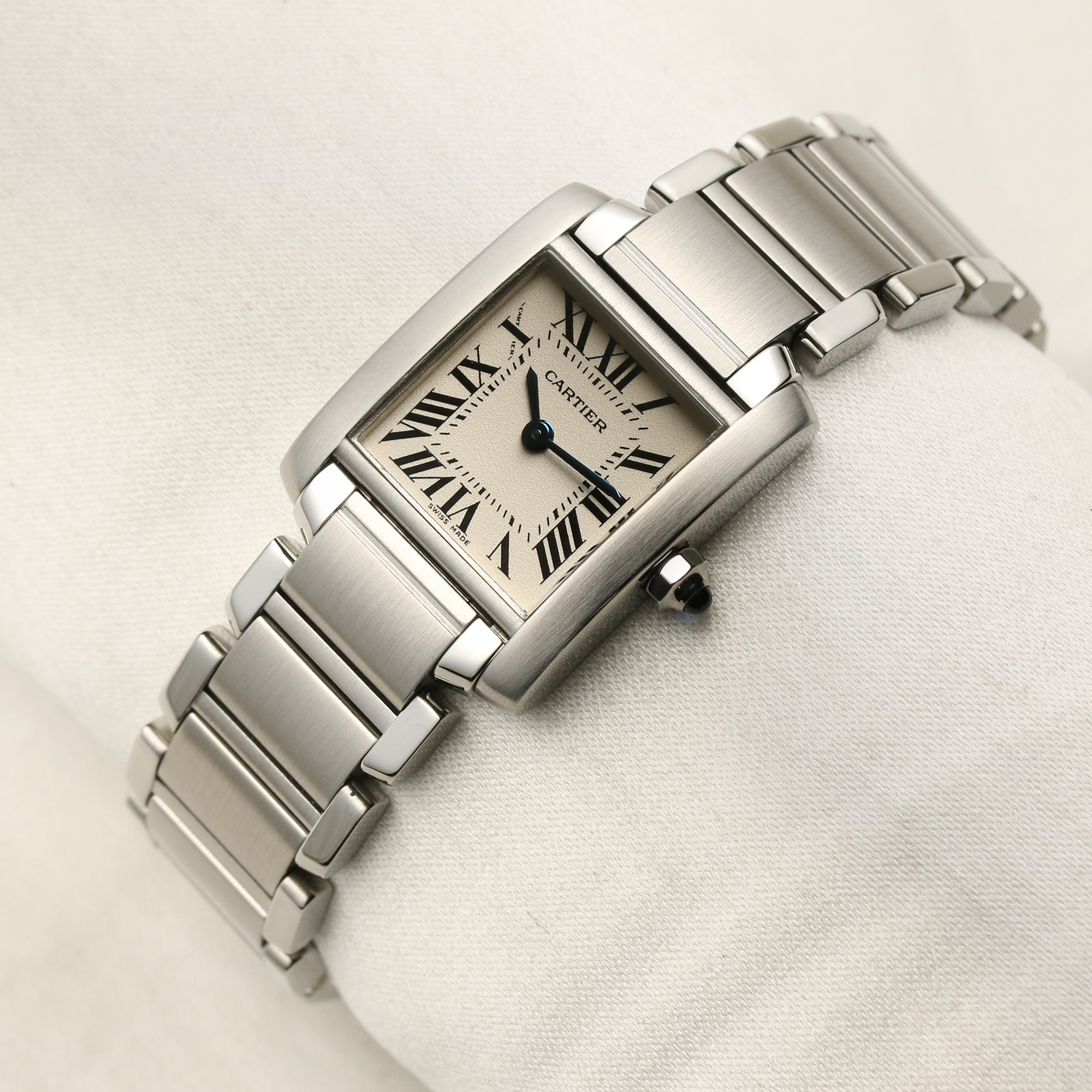 Cartier Tank Francaisse Stainless Steel Second Hand Watch Collectors 3