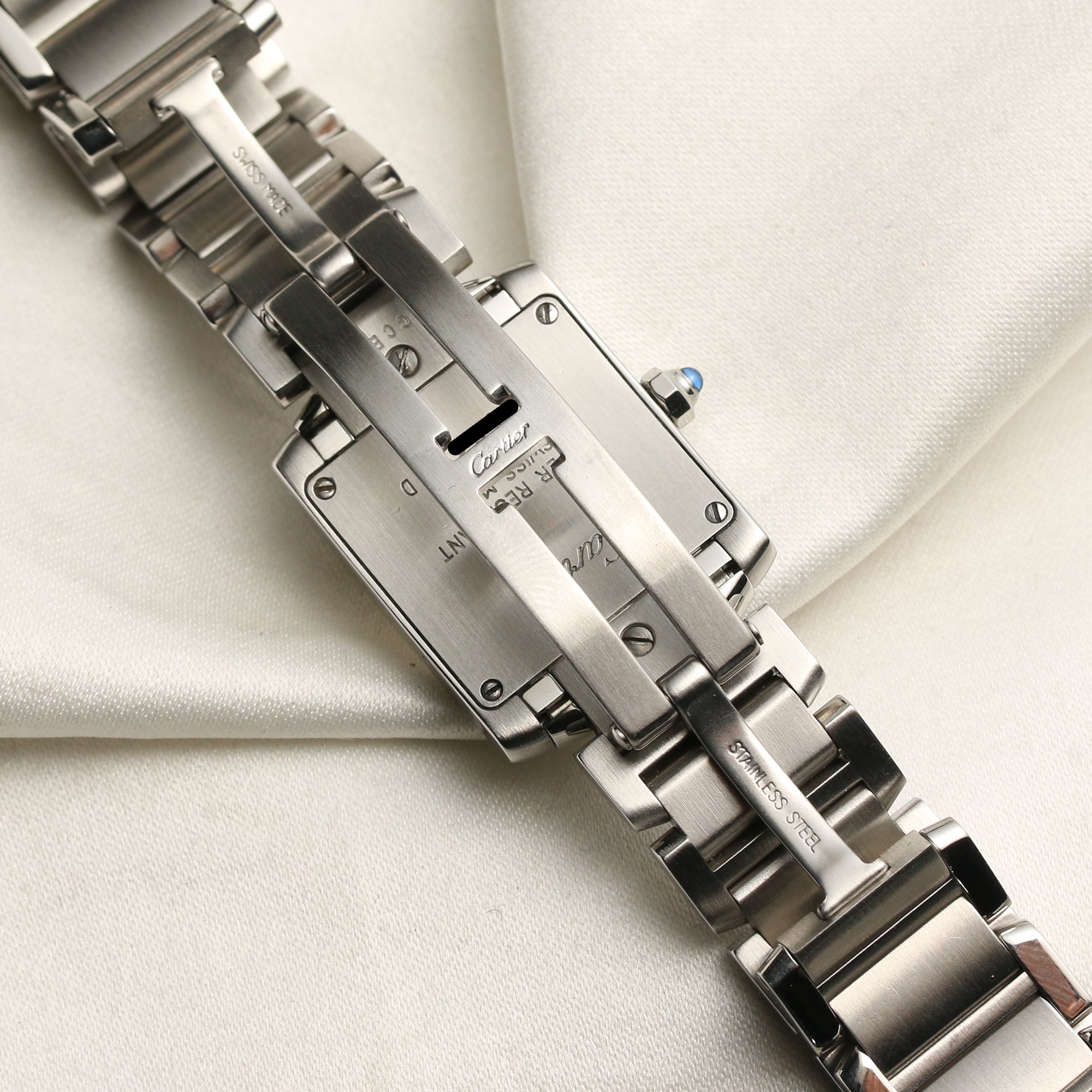Cartier Tank Francaisse Stainless Steel Second Hand Watch Collectors 6