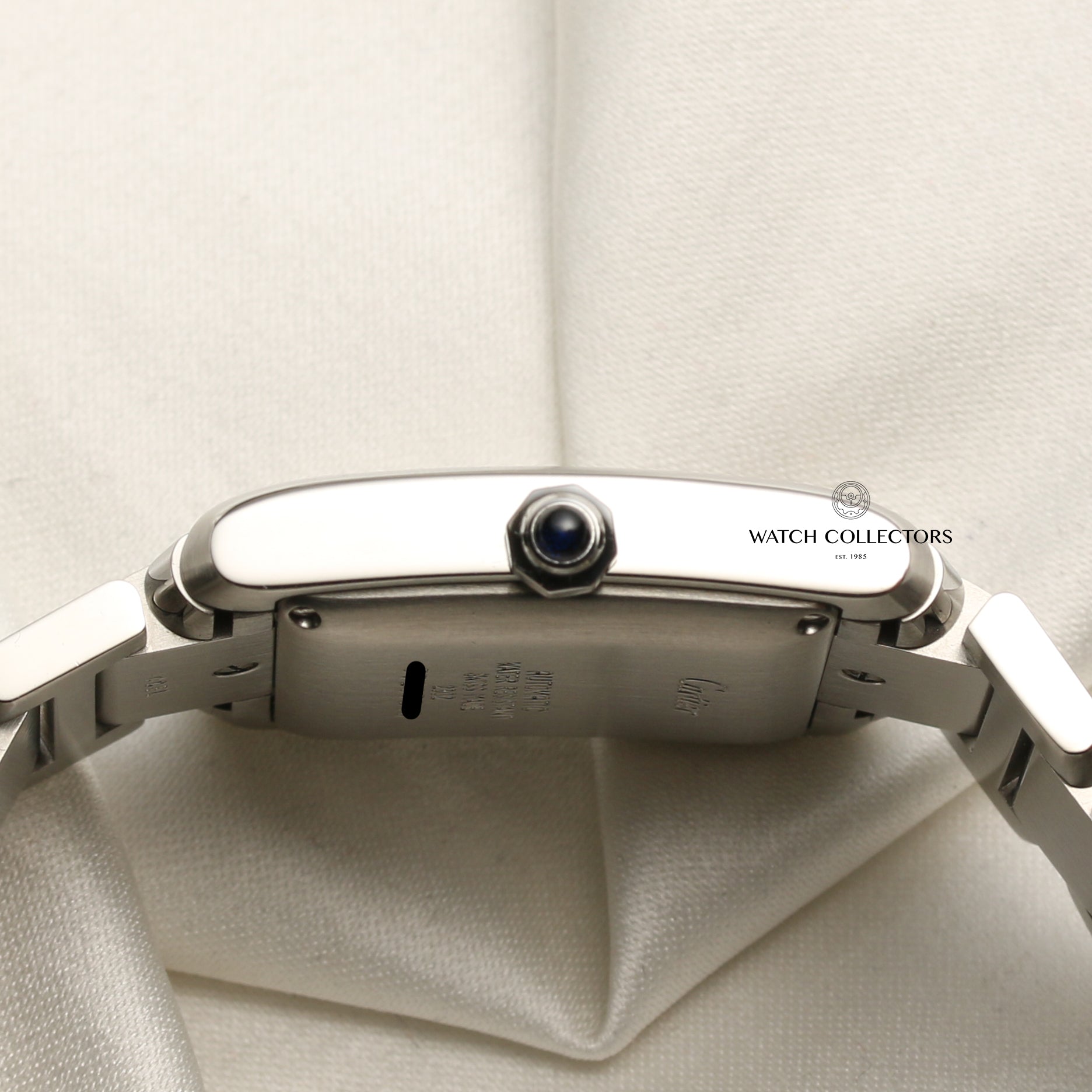 Cartier Tank Franscaise Gents Stainless Steel Second Hand Watch Collectors 5