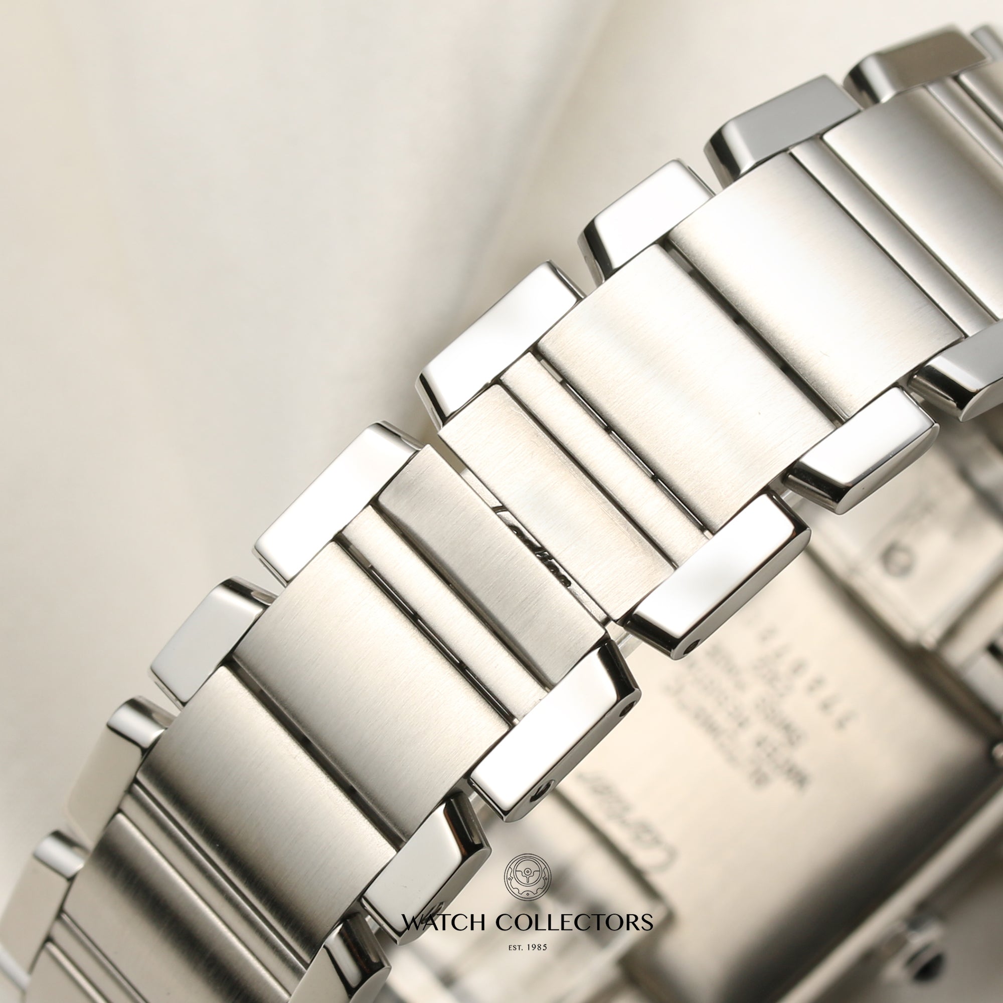Cartier Tank Franscaise Gents Stainless Steel Second Hand Watch Collectors 8