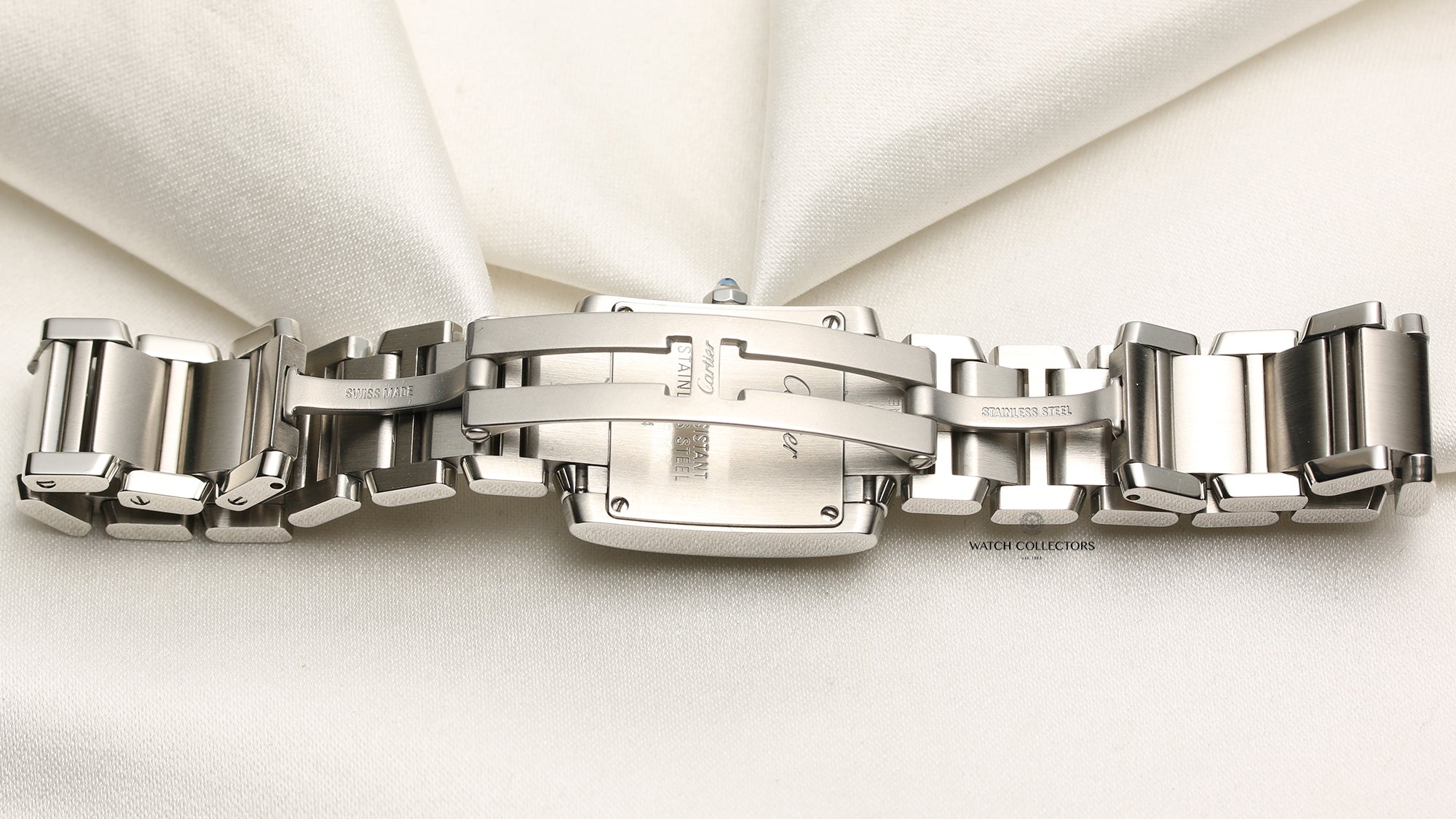 Cartier Tank Franscaise Lady Stainless Steel Second Hand Watch Collectors 6