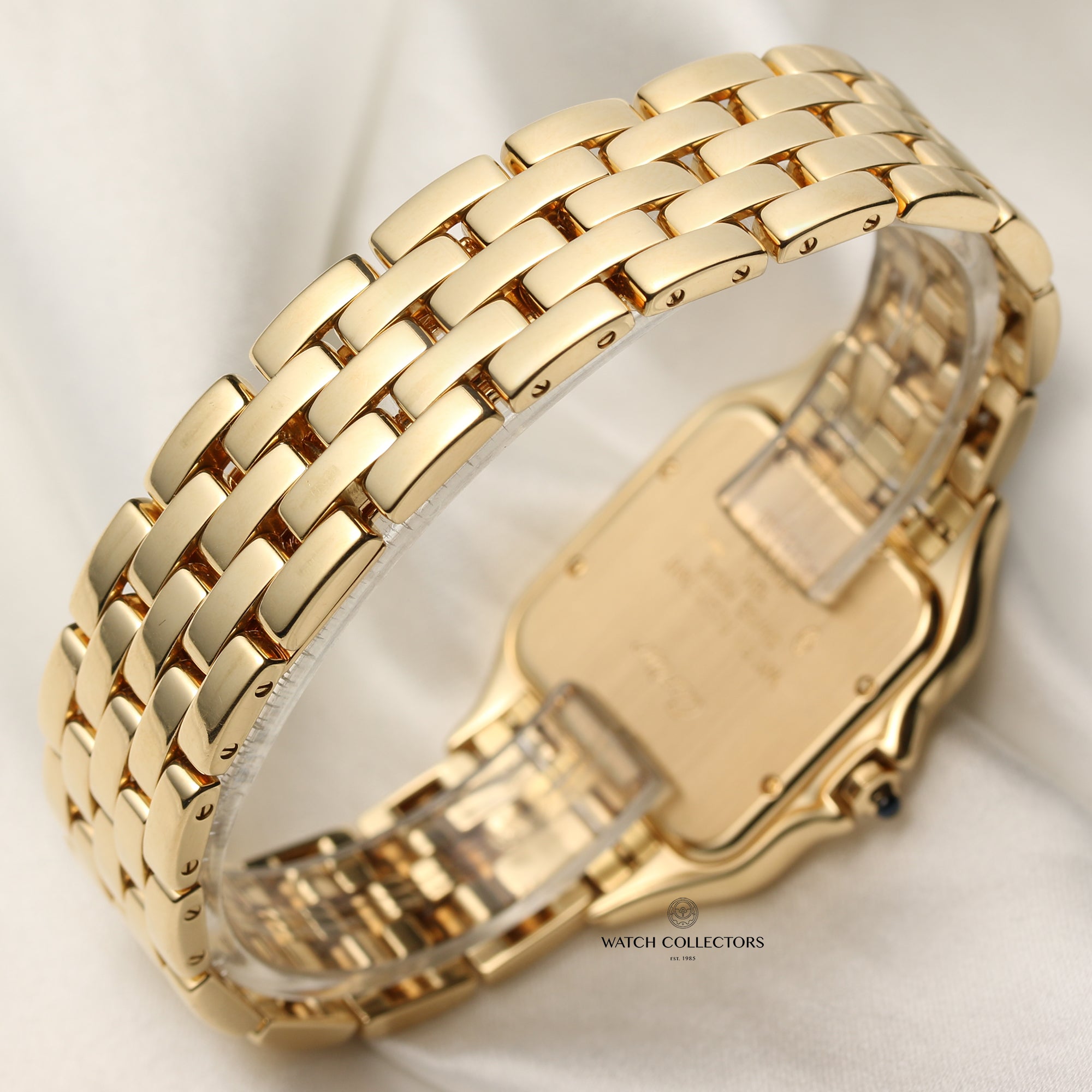 Cartier Tank Panthere 18K Yellow Gold Second Hand Watch Collectors 6