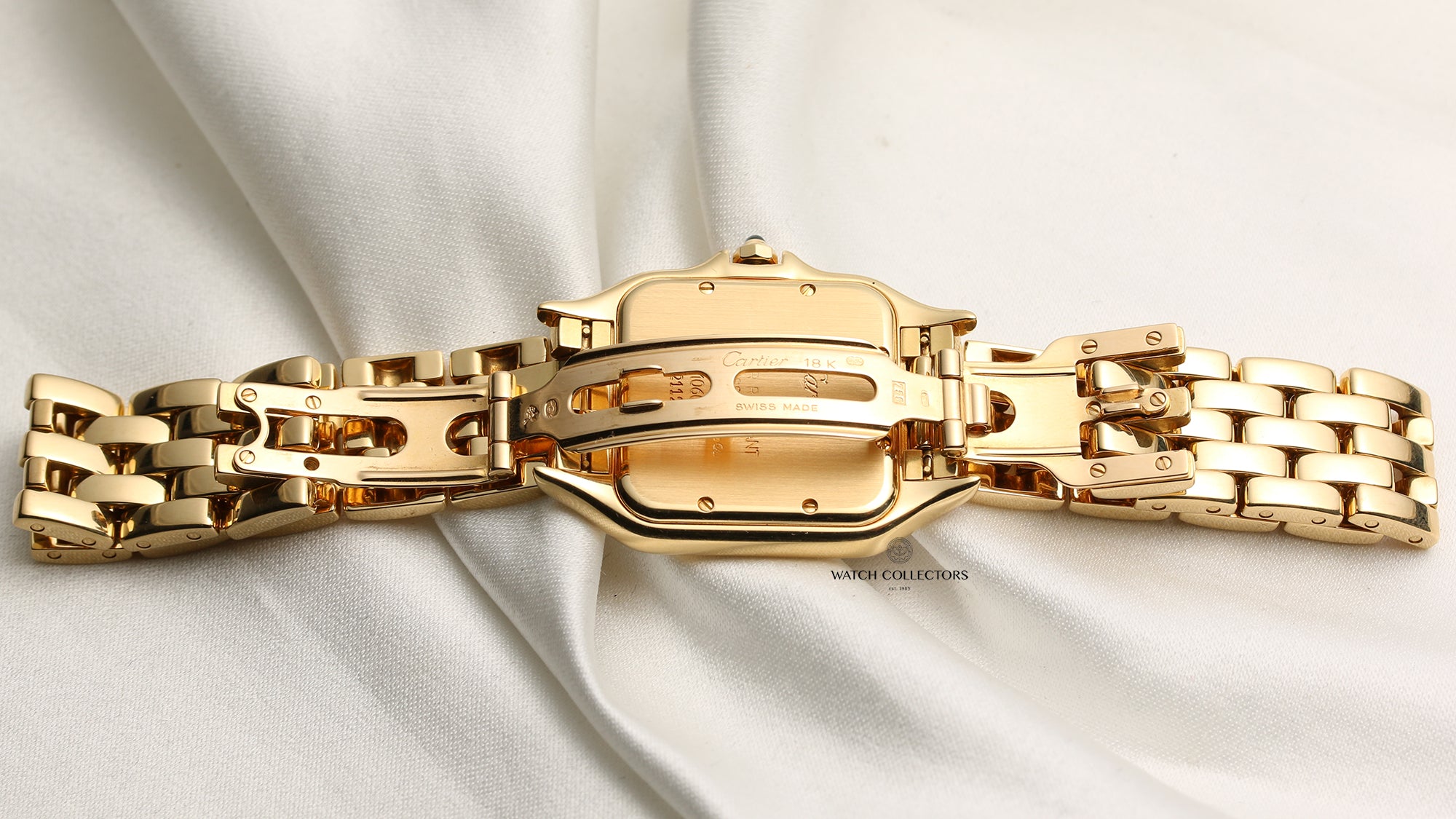 Cartier Tank Panthere 18K Yellow Gold Second Hand Watch Collectors 7