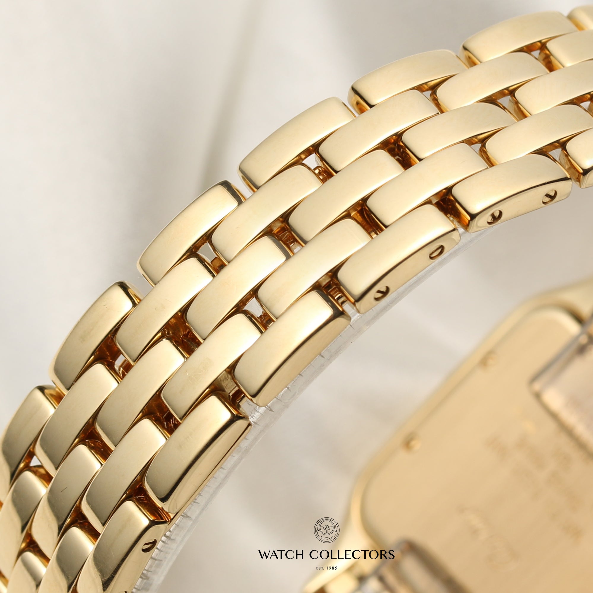 Cartier Tank Panthere 18K Yellow Gold Second Hand Watch Collectors 8