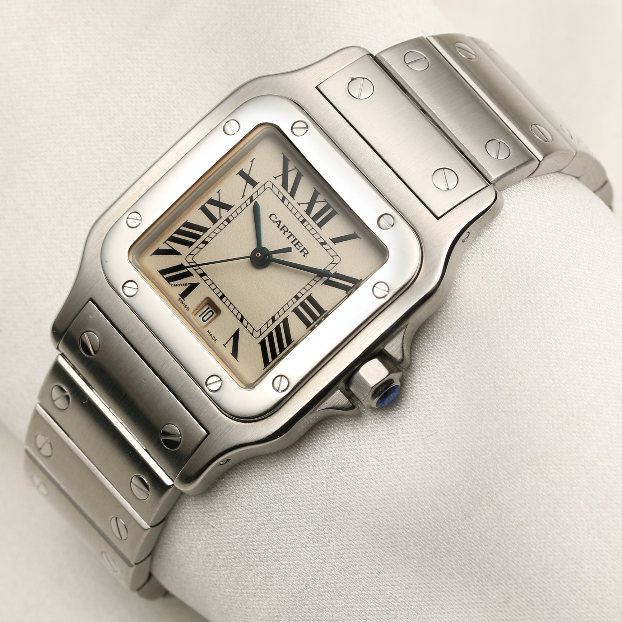 Cartier Tank Santos Stainless Steel Second Hand Watch Collectors 3