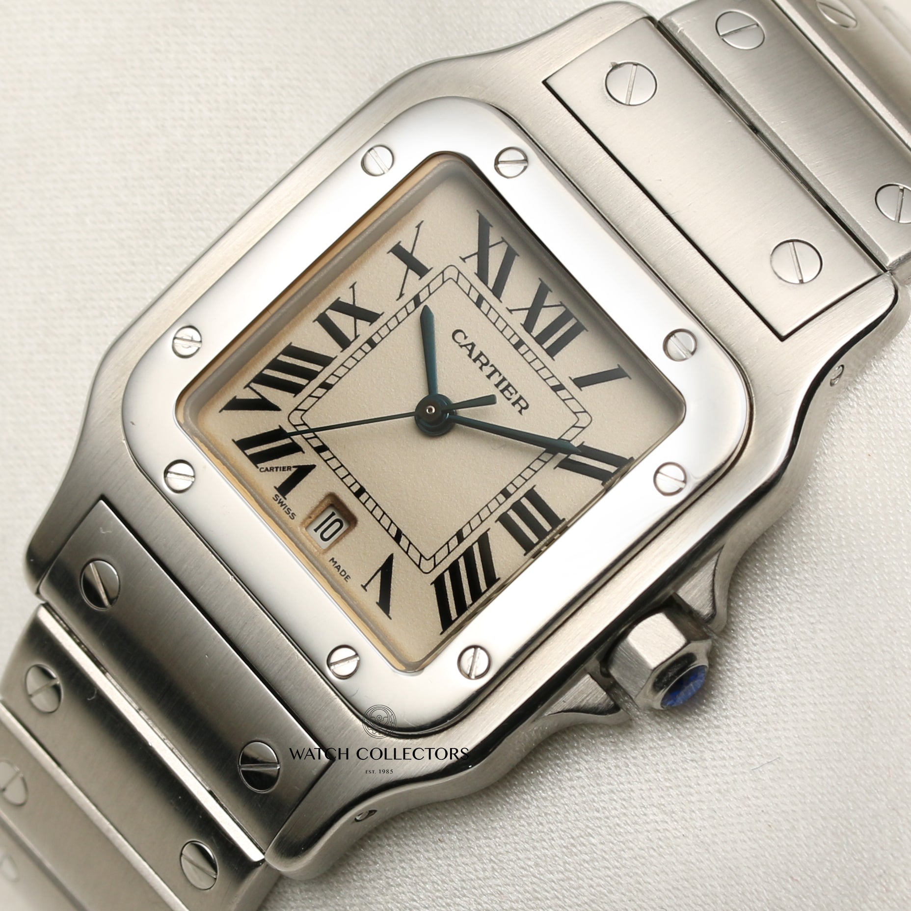 Cartier Tank Santos Stainless Steel Second Hand Watch Collectors 4