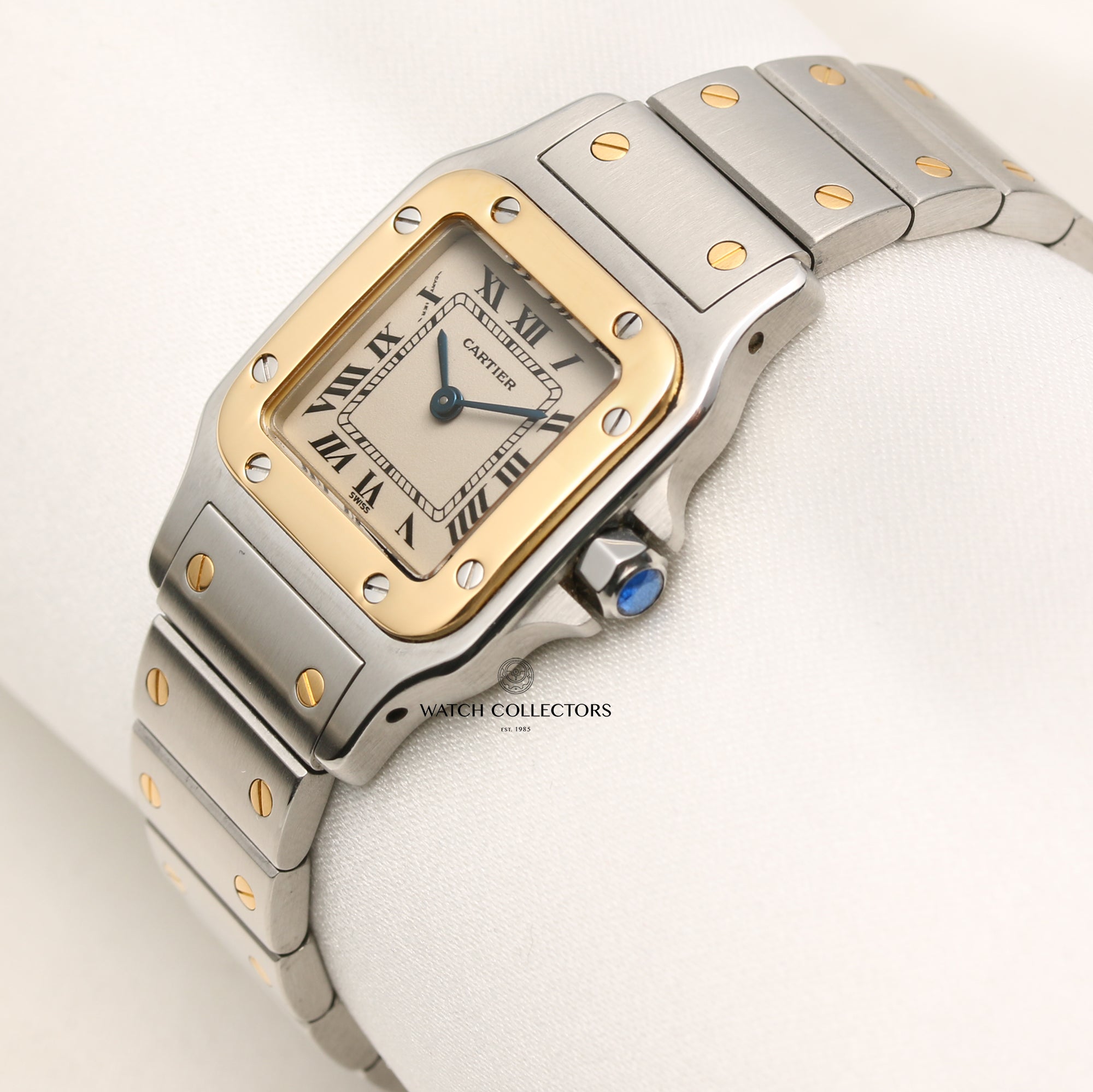 Cartier Tank Santos Steel & Gold Second Hand Watch Collectors 3