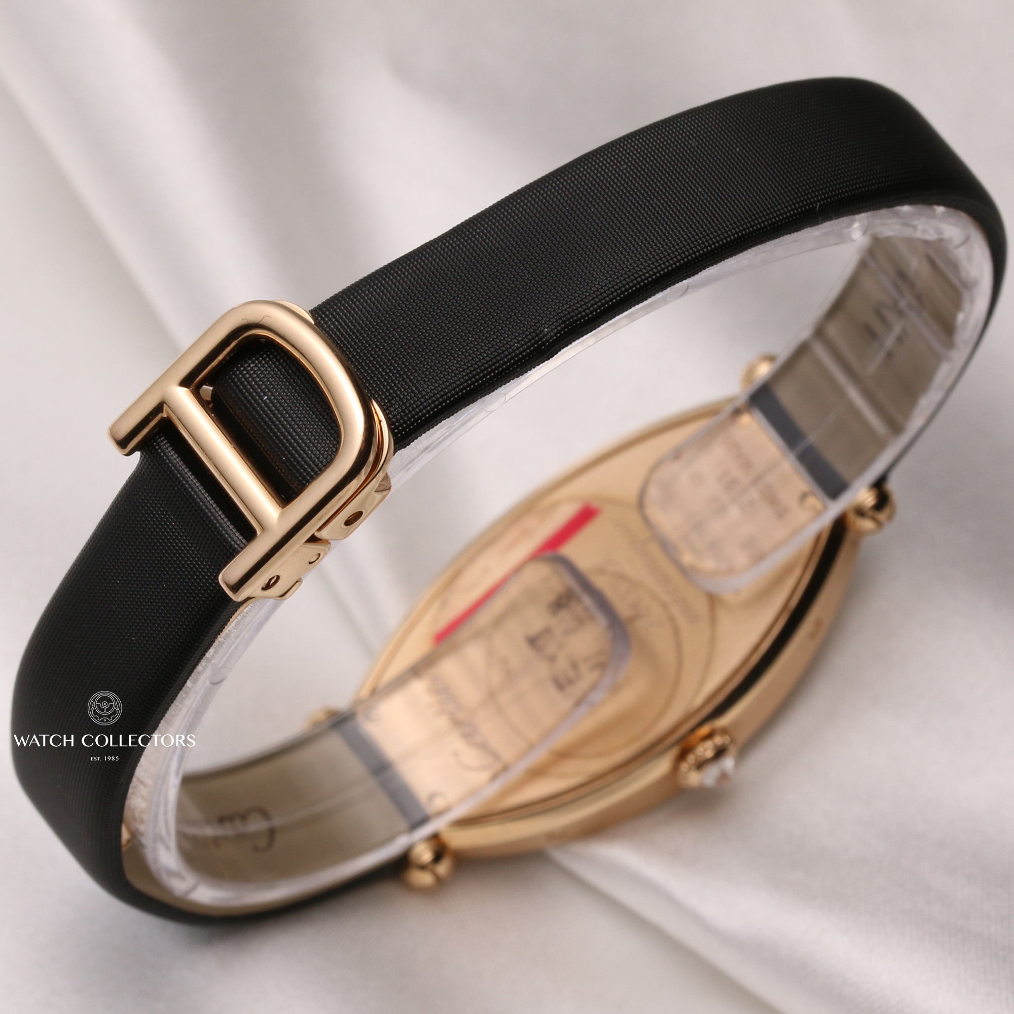 Cartier-Tonneau-18K-Rose-Gold-Diamond-Bezel-Second-Hand-Watch-Collectors-5