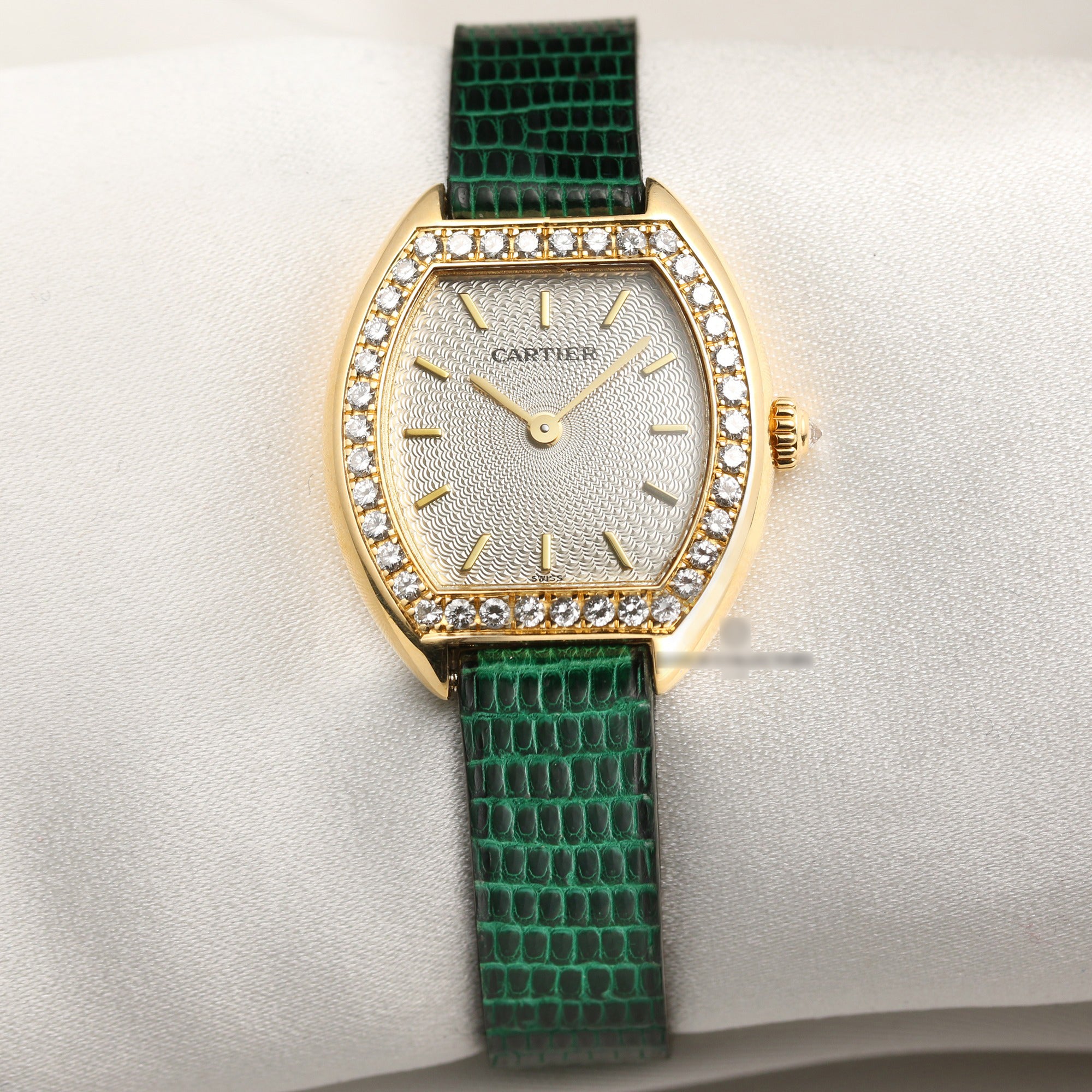 Cartier-Tonneau-18K-Yellow-Gold-Diamond-Bezel-Second-Hand-Watch-Collectors-1