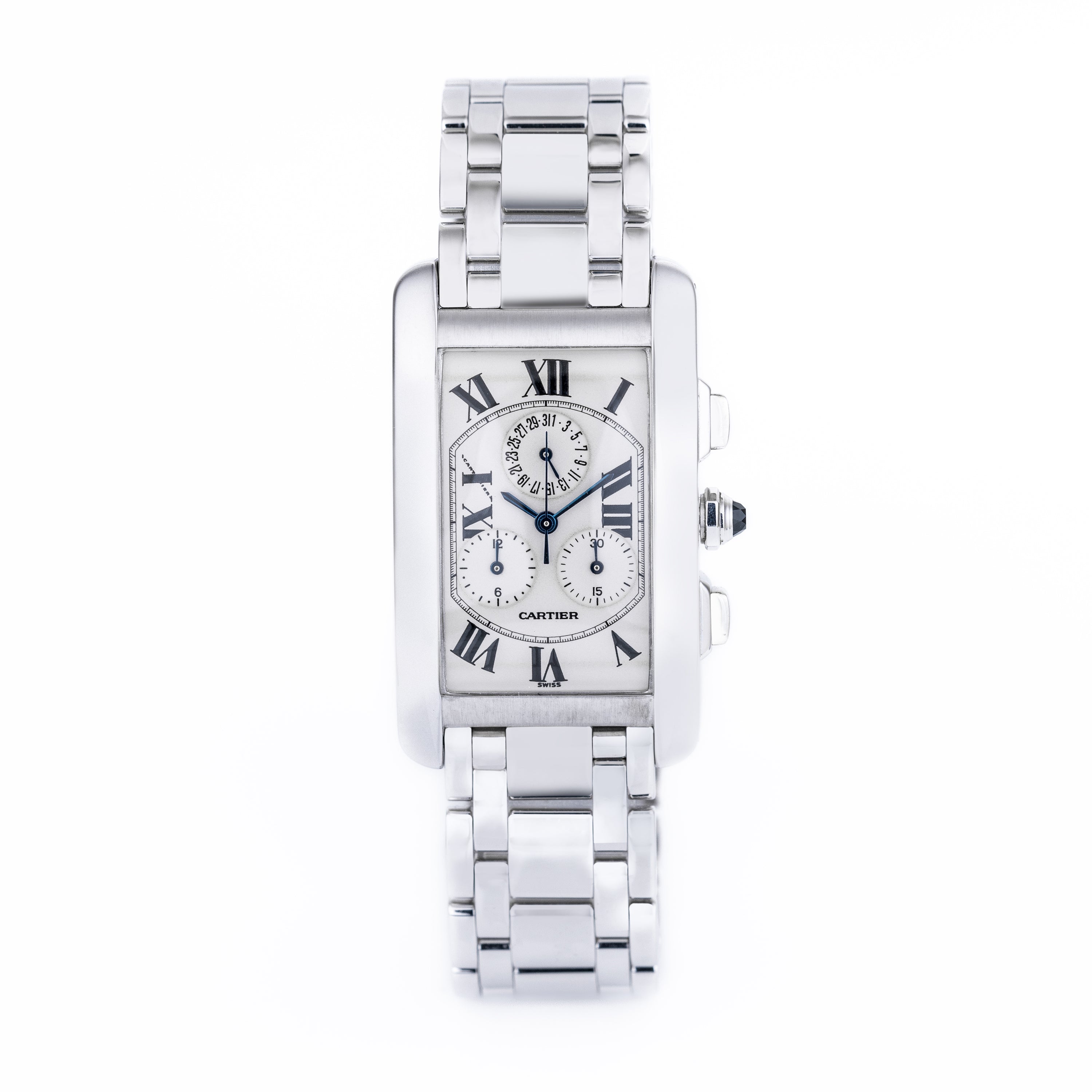 Cartier Tank Americaine Chronograph | REF. 2312 | Quartz | 18k White Gold
