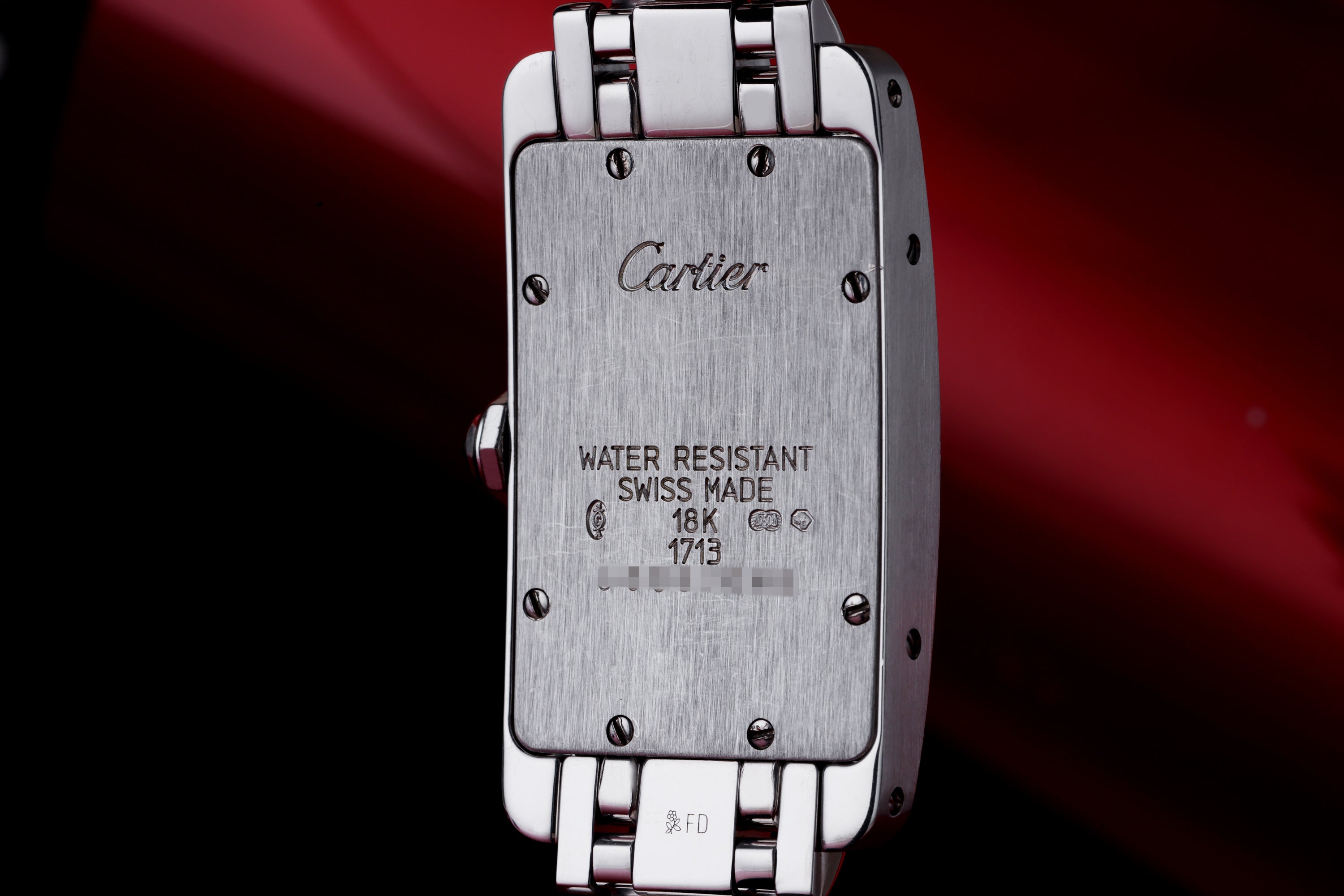 Cartier Tank Americaine | REF. 1713 | Diamond Bezel | 19mm | 18k White Gold