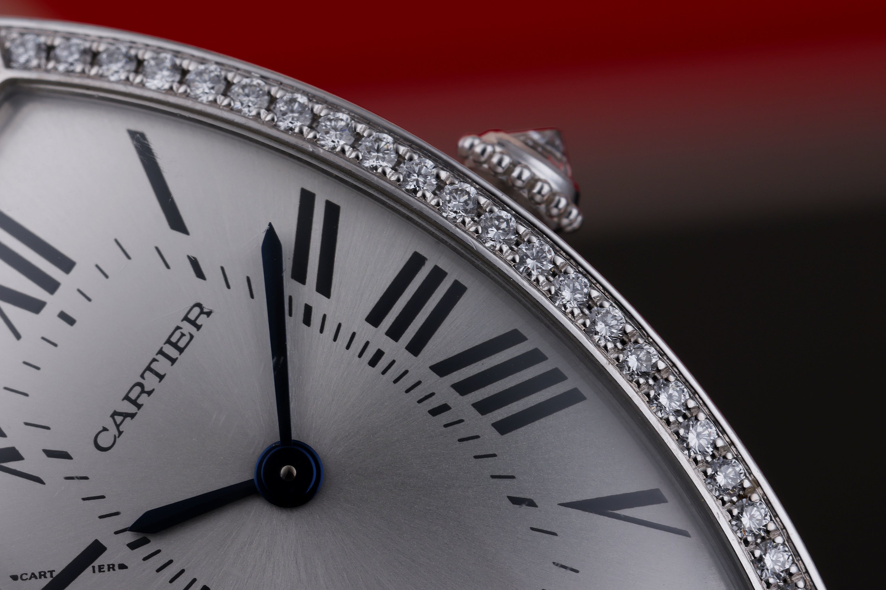 Cartier Tonneau | REF. 2711 | 18k White Gold | Diamond Bezel | Silver Dial