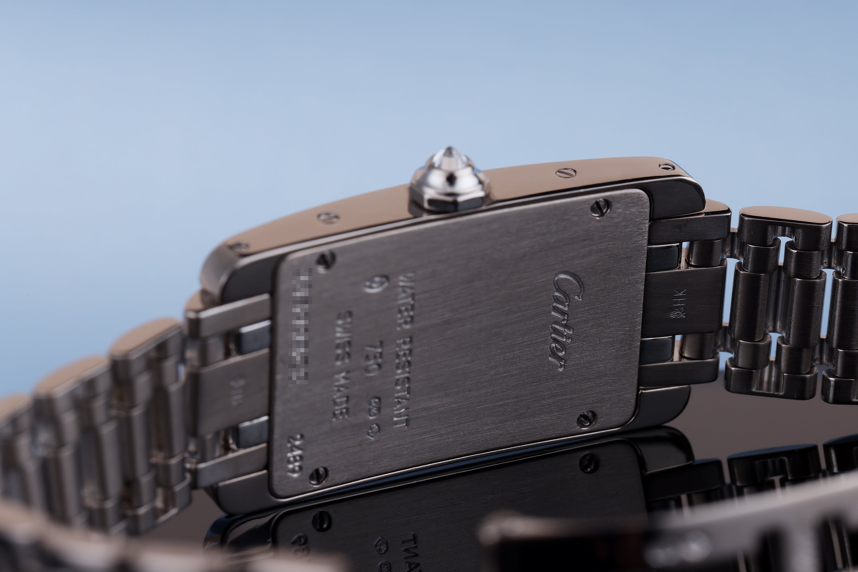 Cartier Tank Americaine | REF. 2489 | Diamond Bezel | 19mm | 18k White Gold