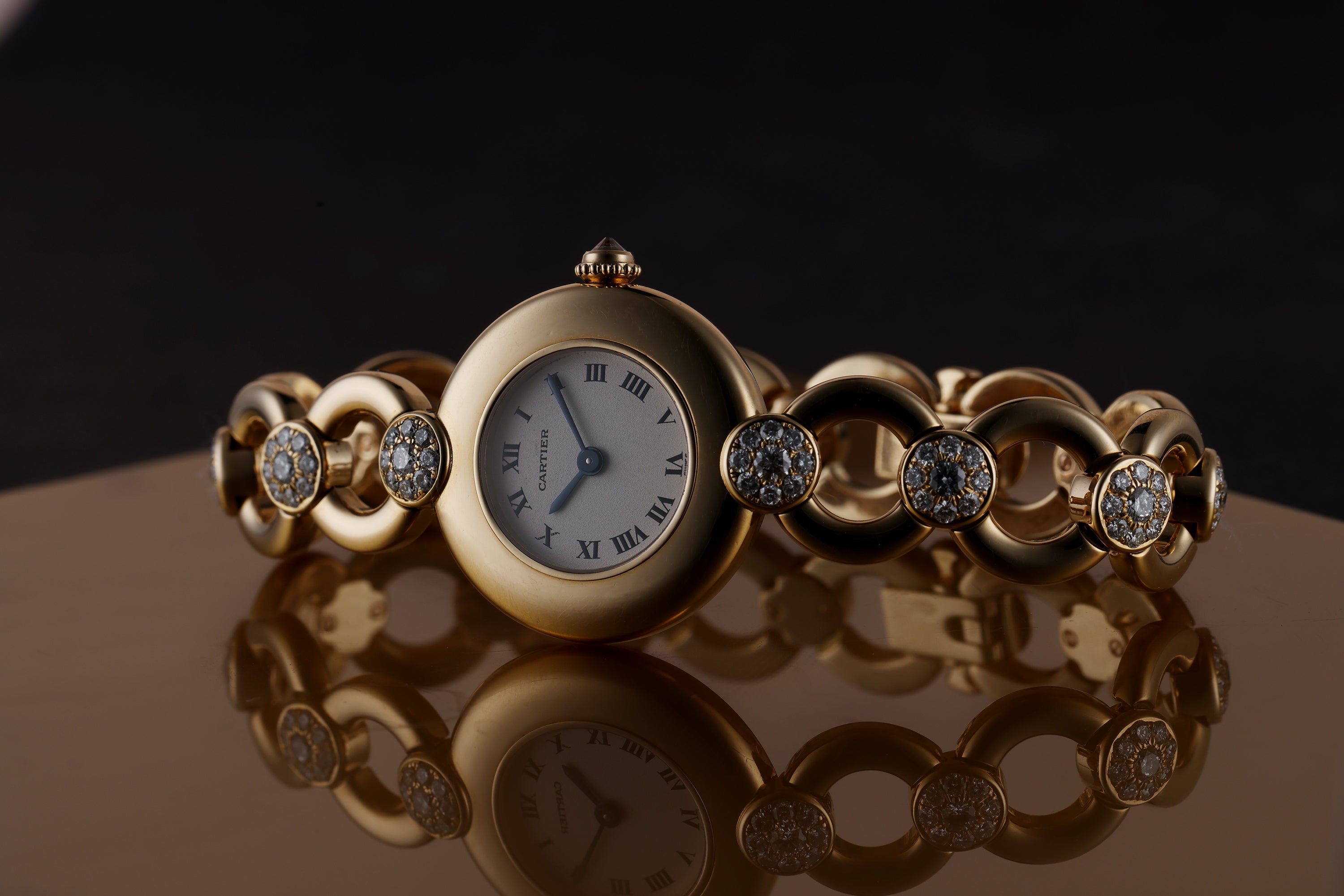 Cartier Colisee | REF. 1989 1 | 18k Yellow Gold | Diamond Bracelet | Roman Numeral Hours