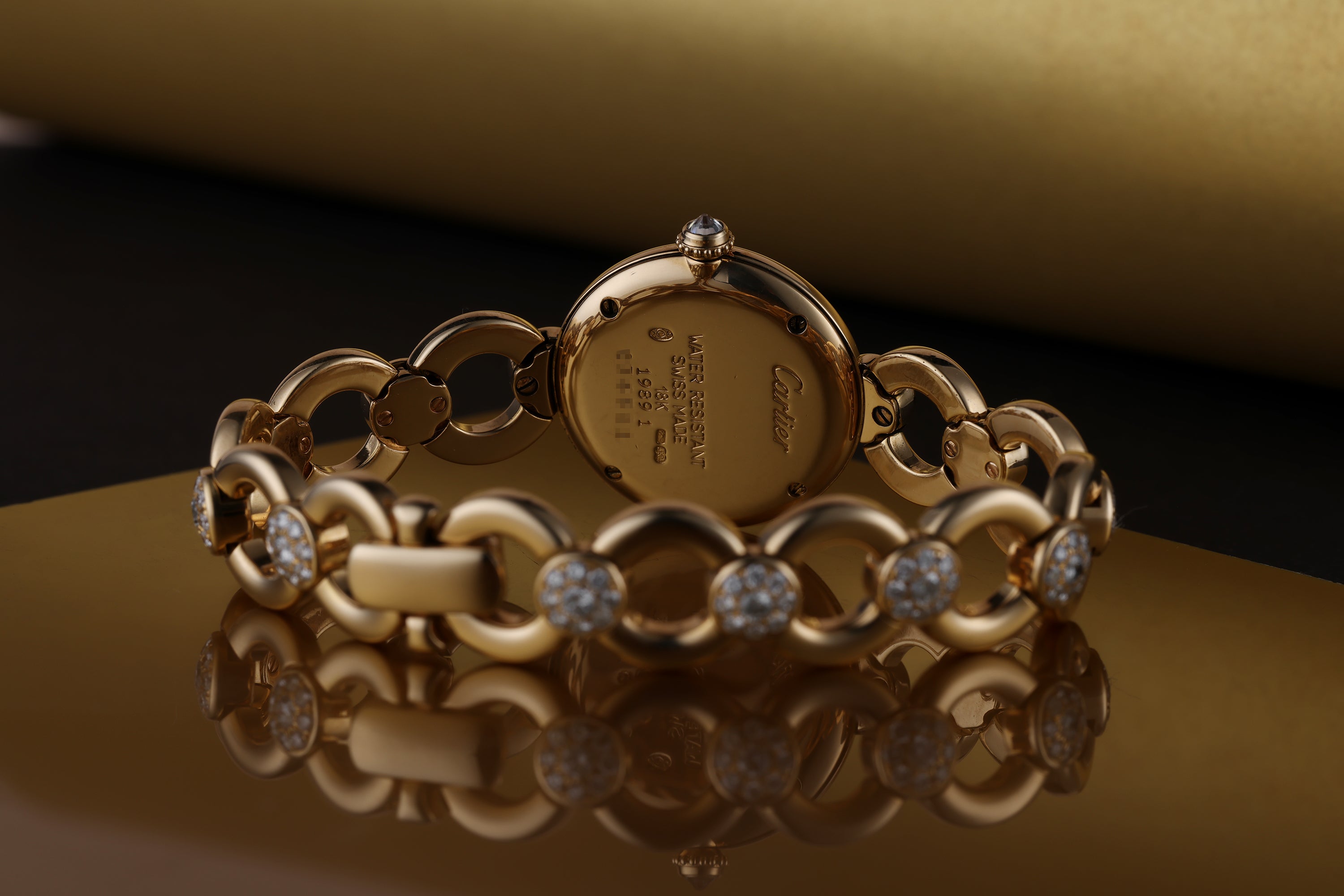 Cartier Colisee | REF. 1989 1 | 18k Yellow Gold | Diamond Bracelet | Roman Numeral Hours